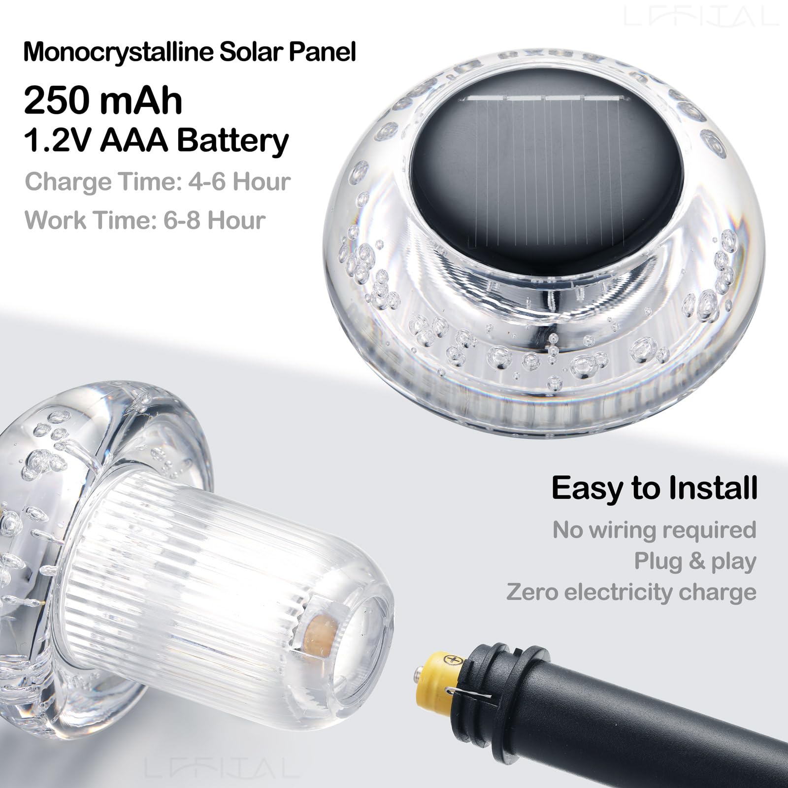 Lffital Solar Pathway Lights Outdoor Solar Mushroom Lights Outdoor 8 Pack Outside Led Lighting Stake Waterproof For Path, Lawn, Garden,Driveway, Landscape,Backyard,Courtyard(Warm White)