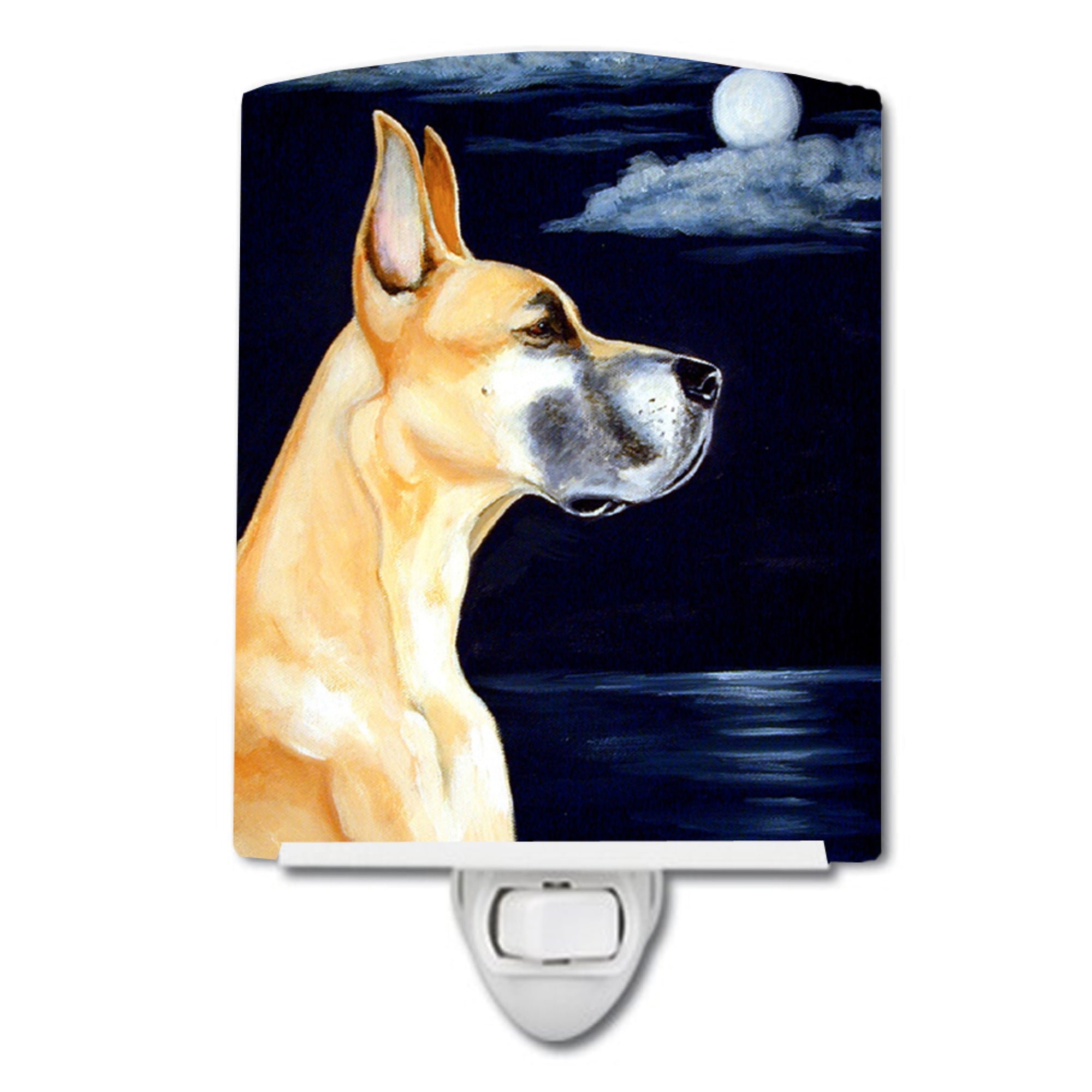  inchCarolines Treasures Fawn Dane Moonlight Stroll Ceramic Night Light, 6x4, Multicolor inch