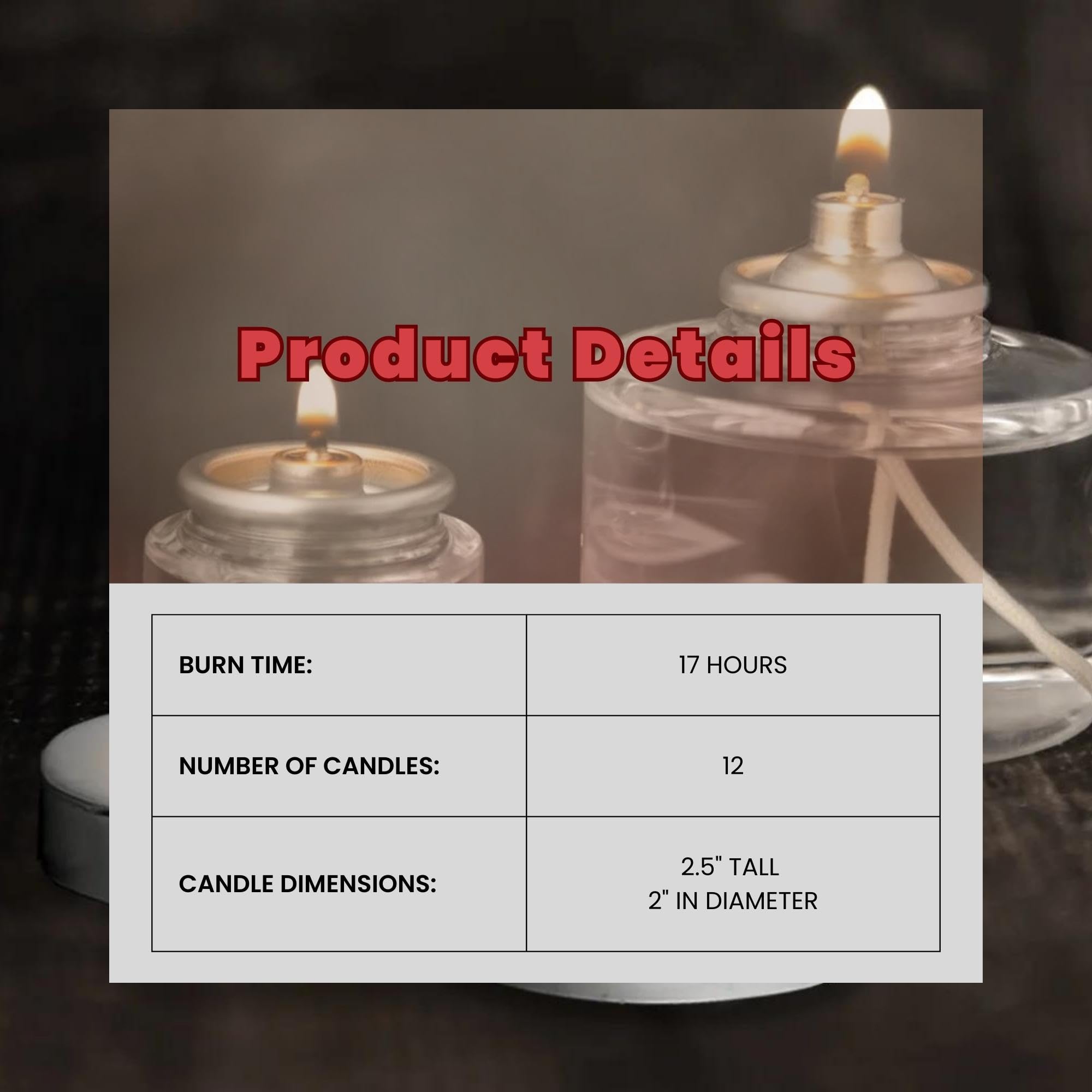 Hollowick Disposable Liquid Candles, 8 Hour Burn Time, 90 Pack, Clear Fuel Oil, HD8-90 for Votive Tealight Holders