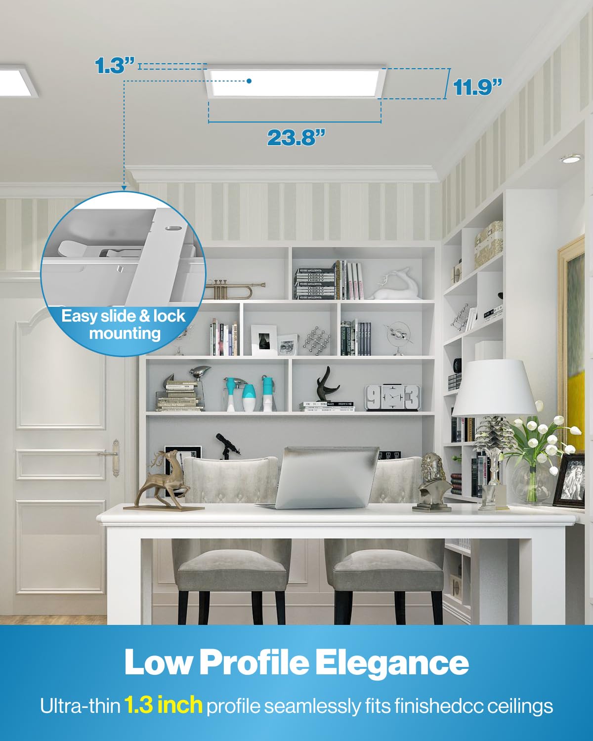 Sunco 12 Pack 1X2 Led Flat Panel Lights, Dual Selectable Cct 3500K/4000K/5000K & Selectable Wattage 16W/18W/20W, 2000 Lm, Dimmab