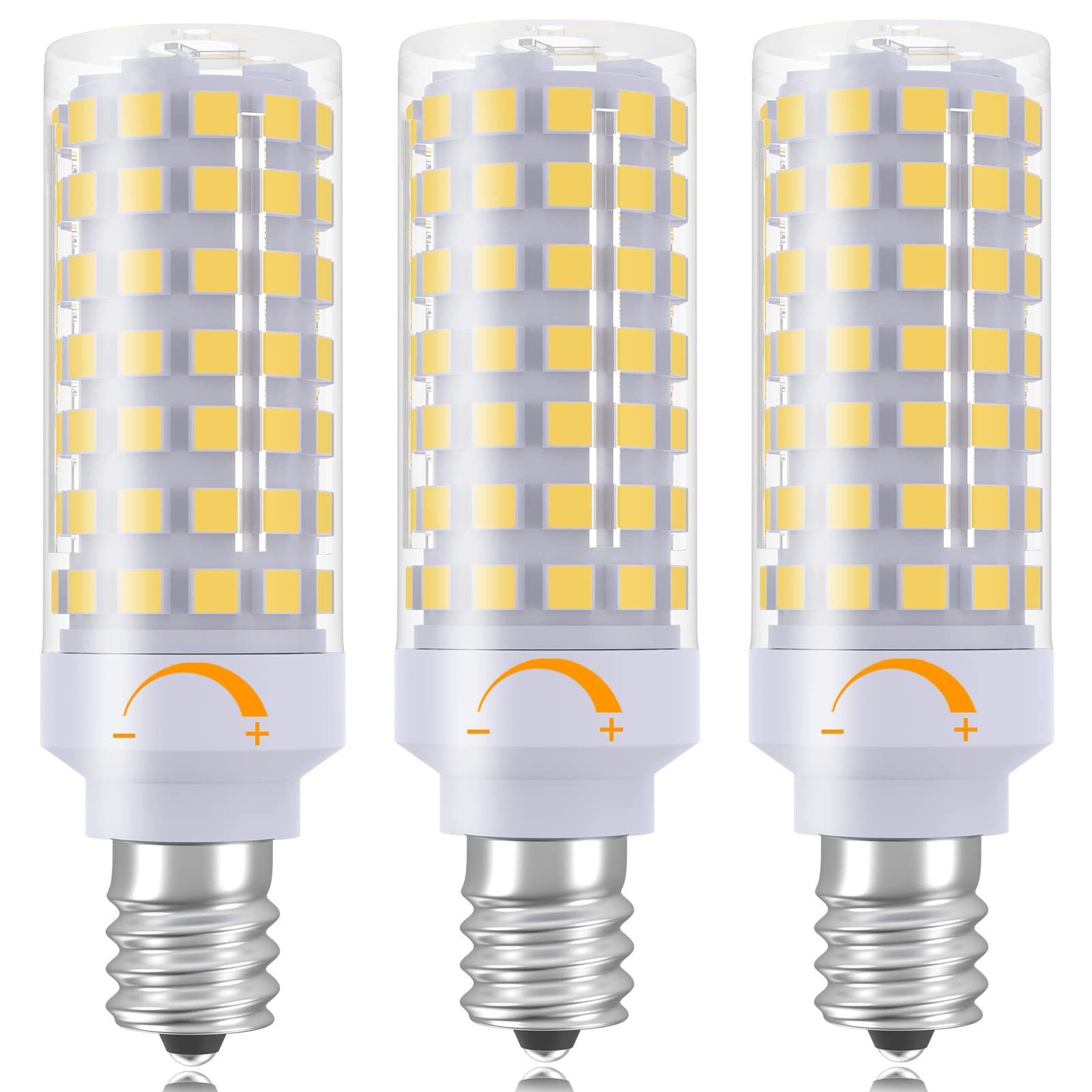 Taiyaloo Dimmable E12 Led Candelabra Bulbs C7, E12 60 Watt Halogen Bulb Equivalent, Natural White 4000K, 120V 630Lm T6 7W E12 Ch