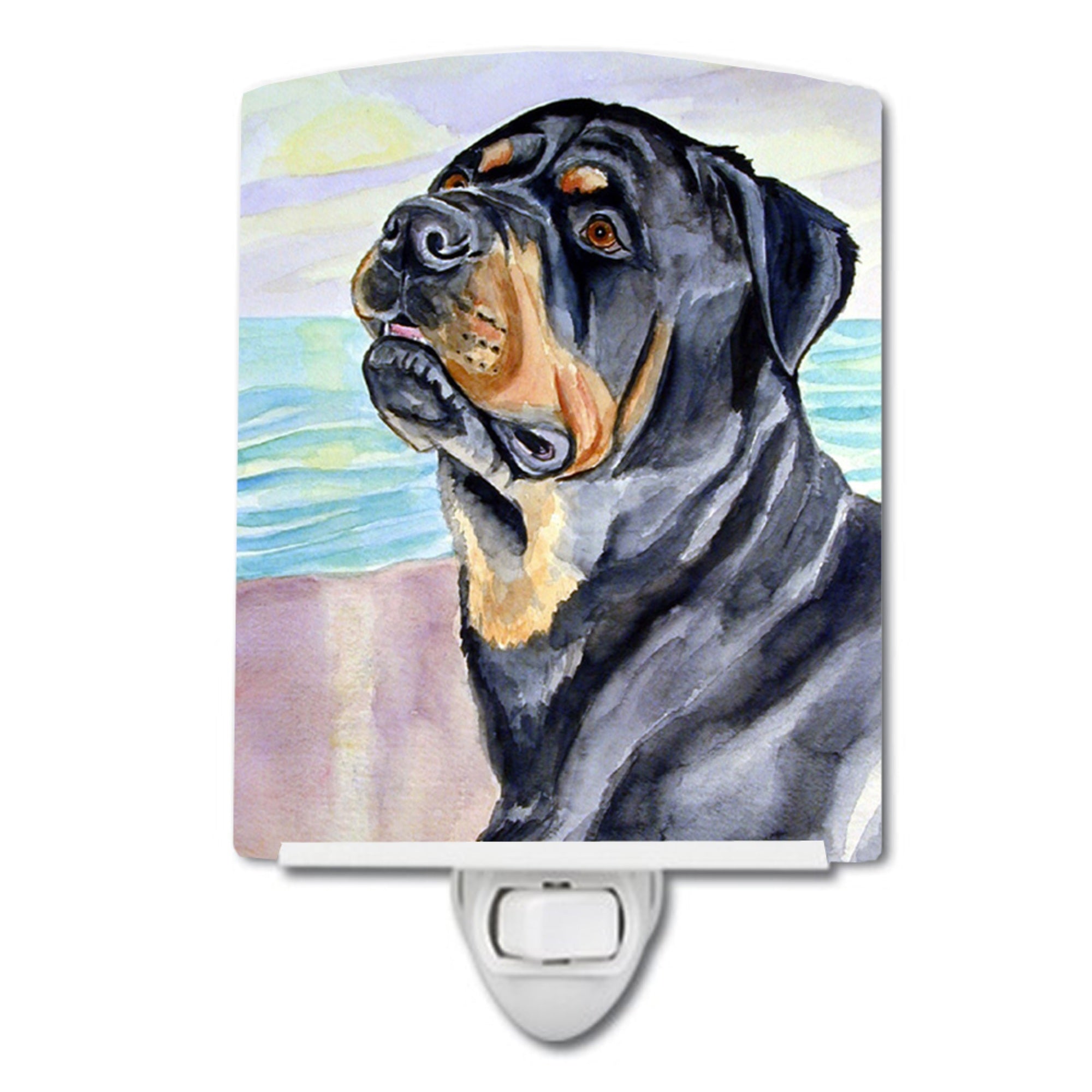  inchCarolines Treasures Rottweiler Ceramic Night Light, 6x4, Multicolor inch