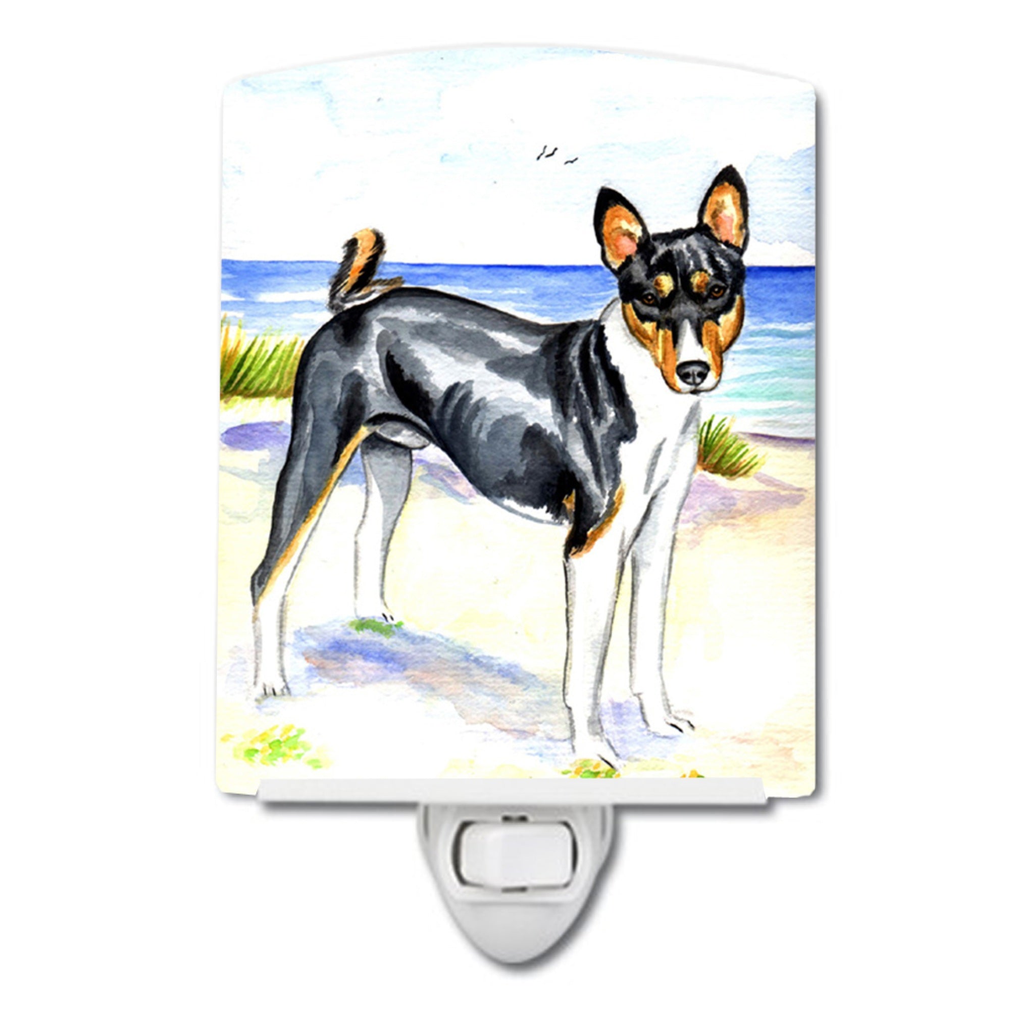  inchCarolines Treasures Basenji Ceramic Night Light, 6x4, Multicolor inch