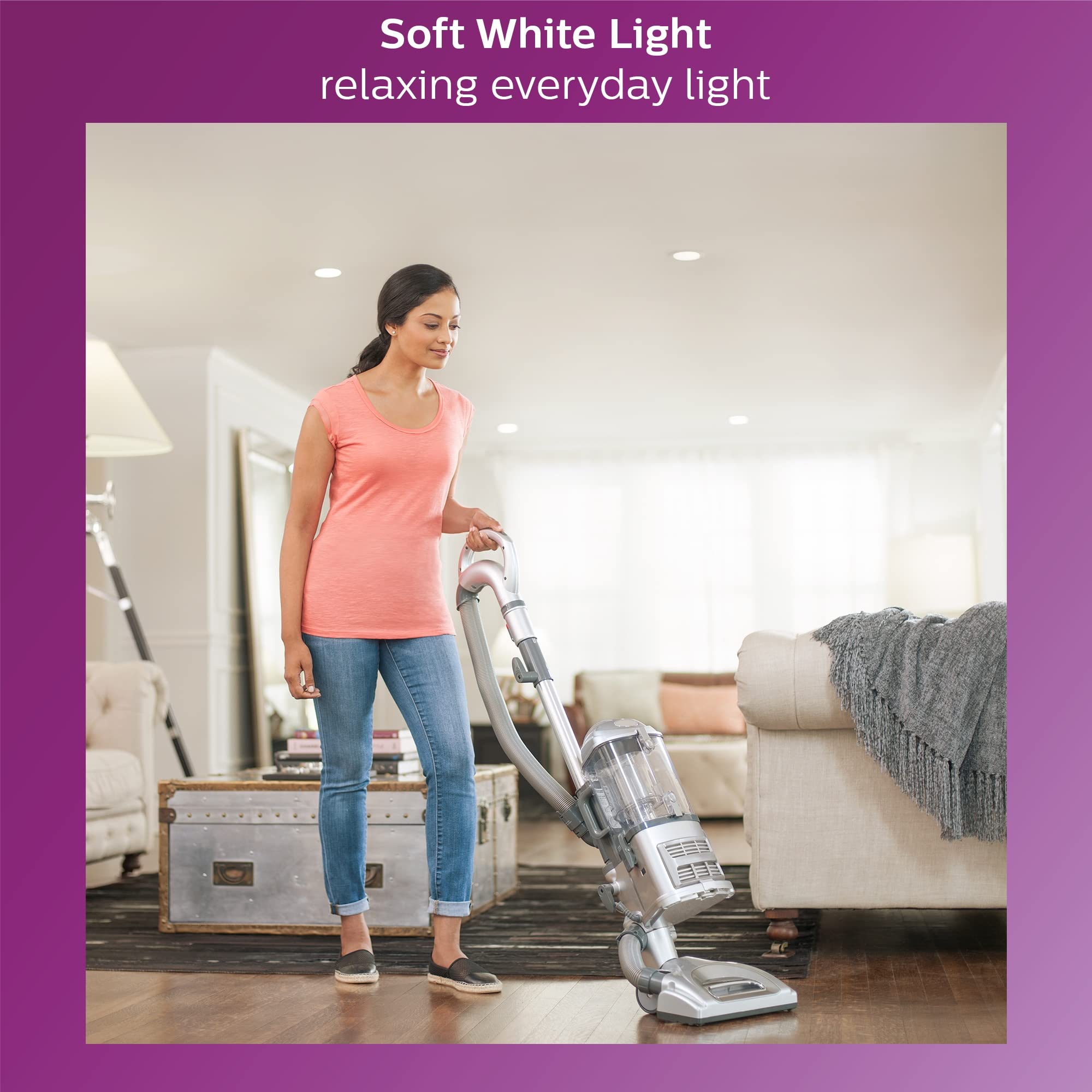 Philips LED BR30 Light Bulb - Frosted Dimmable - 650 Lumen - Soft White (2700K) - 7.2W=65W - E26 Base -