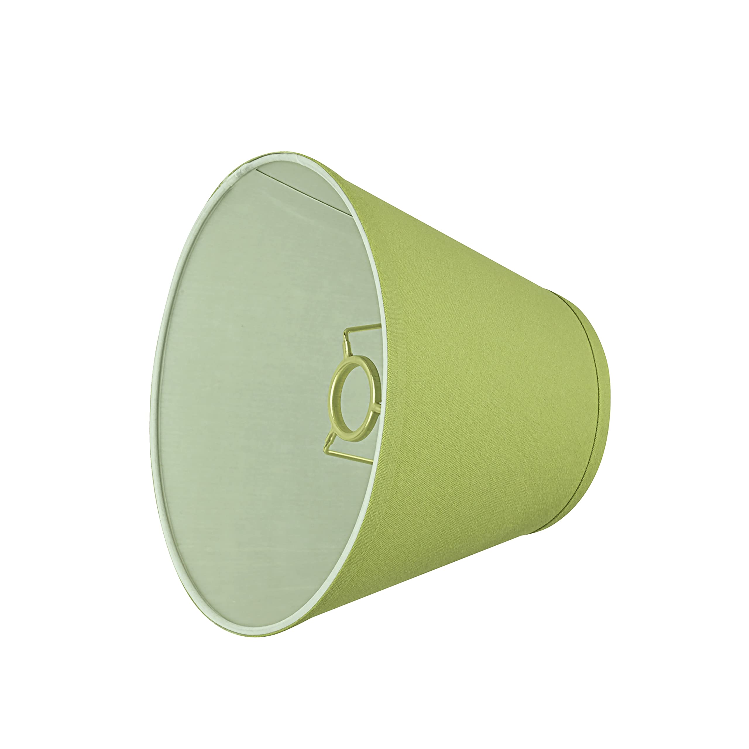 Aspen Creative 58905A, Empire Uno Lamp Shade, Lime Green, 5'' Top X 9'' Bottom X 7'' Slant Height, Slip Uno 33Mm