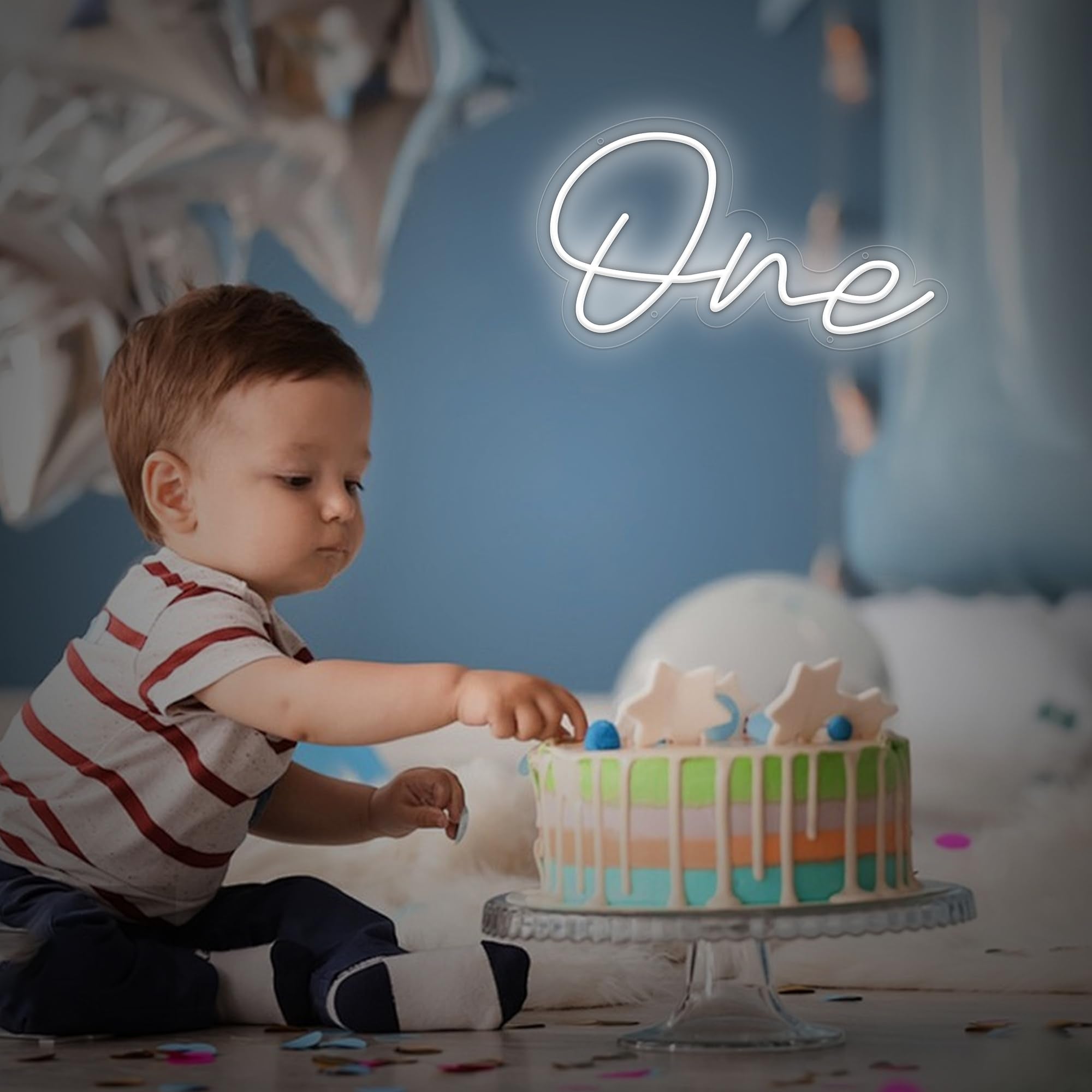 One Led Neon Sign 1St Birthday Neon Light With Usb Interefece One Led Light For Birthday Party Gifts Baby Decor Wedding
