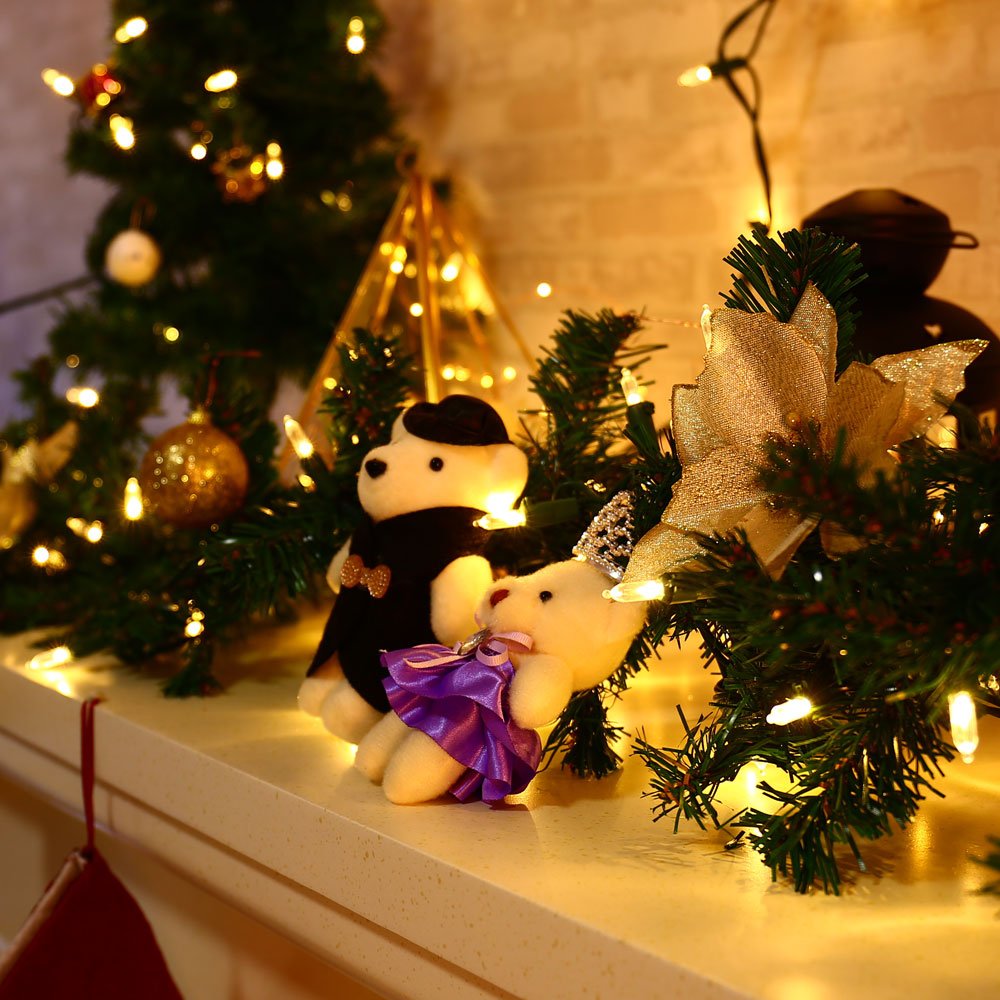 Brizled Gentle Twinkle Christmas Lights  33Ft 100 Led Christmas String Lights  120V Ul Certified Xmas Tree Light Connectable Twinkle Xmas Light Indoor Outdoor For Home Tree Holiday Wedding Patio Decor