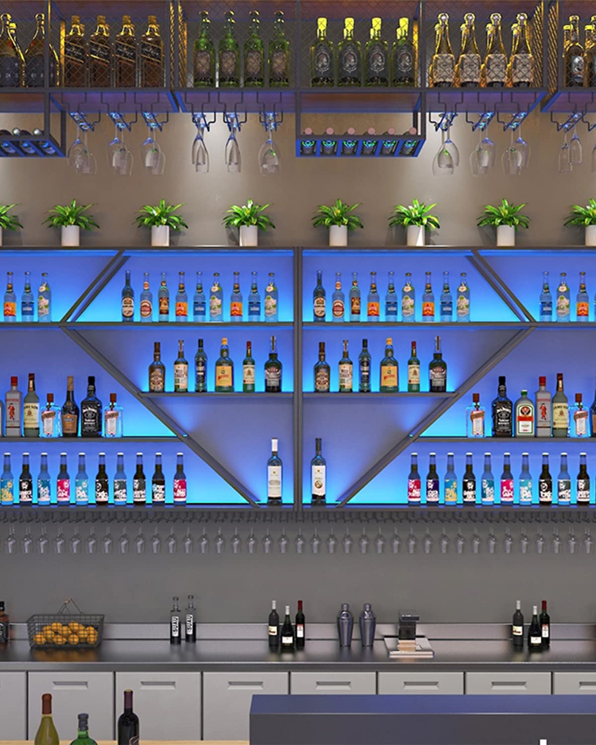 YM E-Bright Blue LED Light Strip, Waterproof IP68, 5M/16.4Ft, 600 LEDs, Flexible Neon Lights with 5A Power Adapter