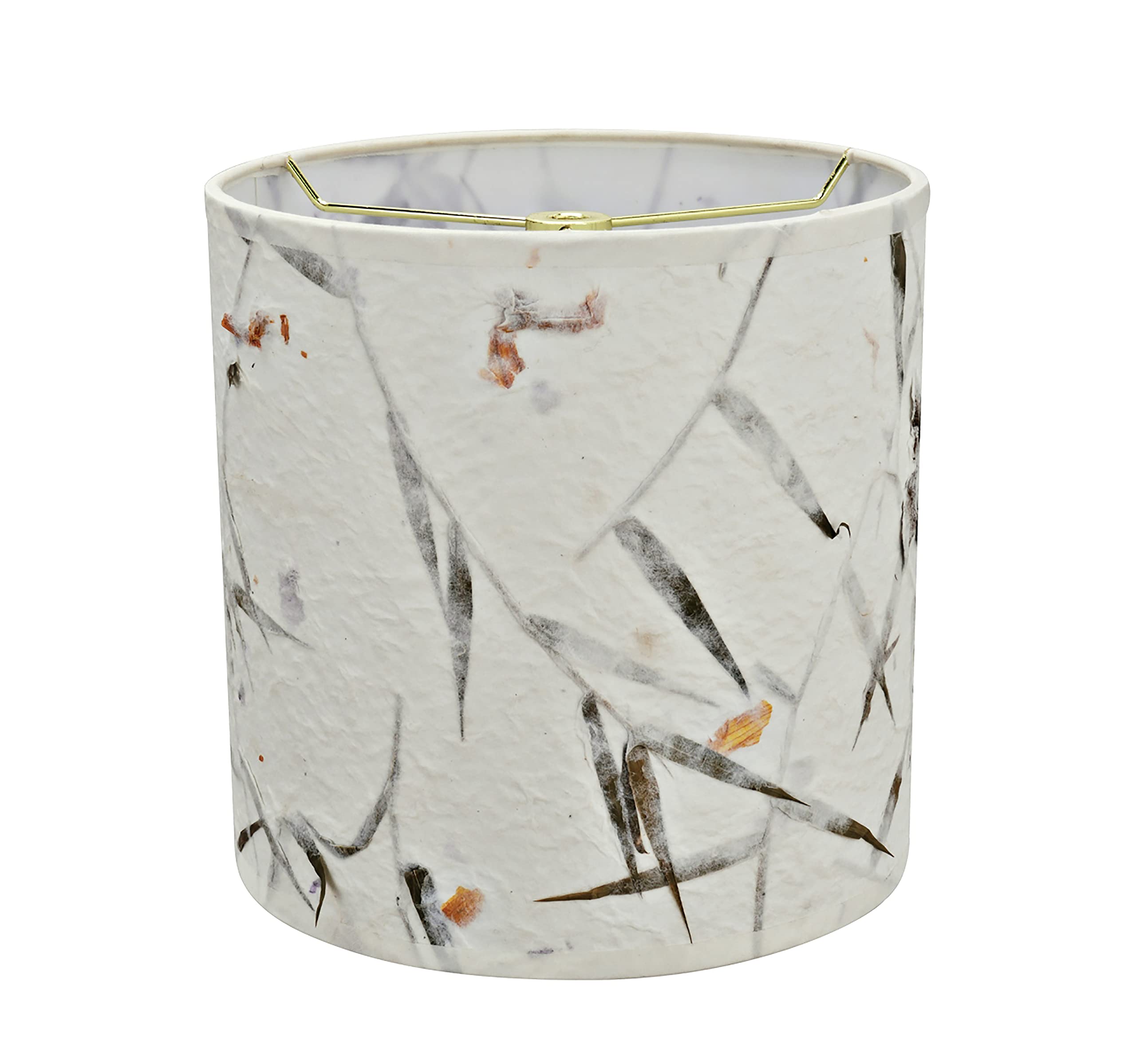 Aspen Creative 31223 Transitional Drum (Cylinder) Shaped Spider Construction Lamp Shade in Off White, 8'' wide (8'' x 8'' x 8'')