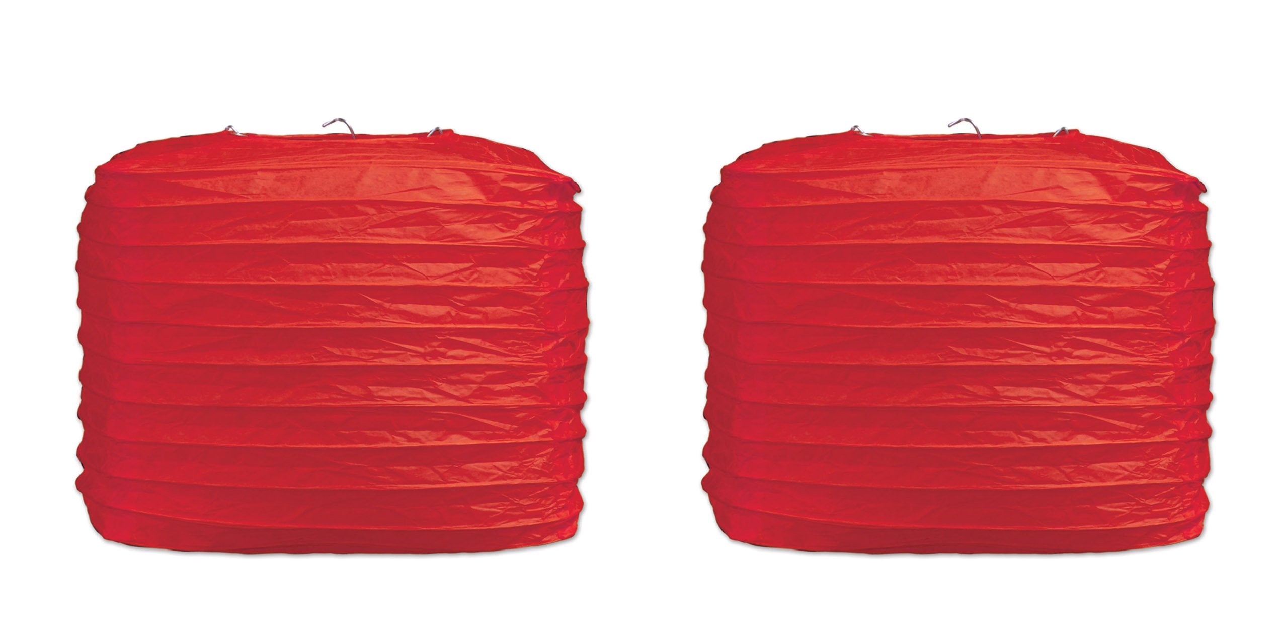 Square Paper Lanterns-Red