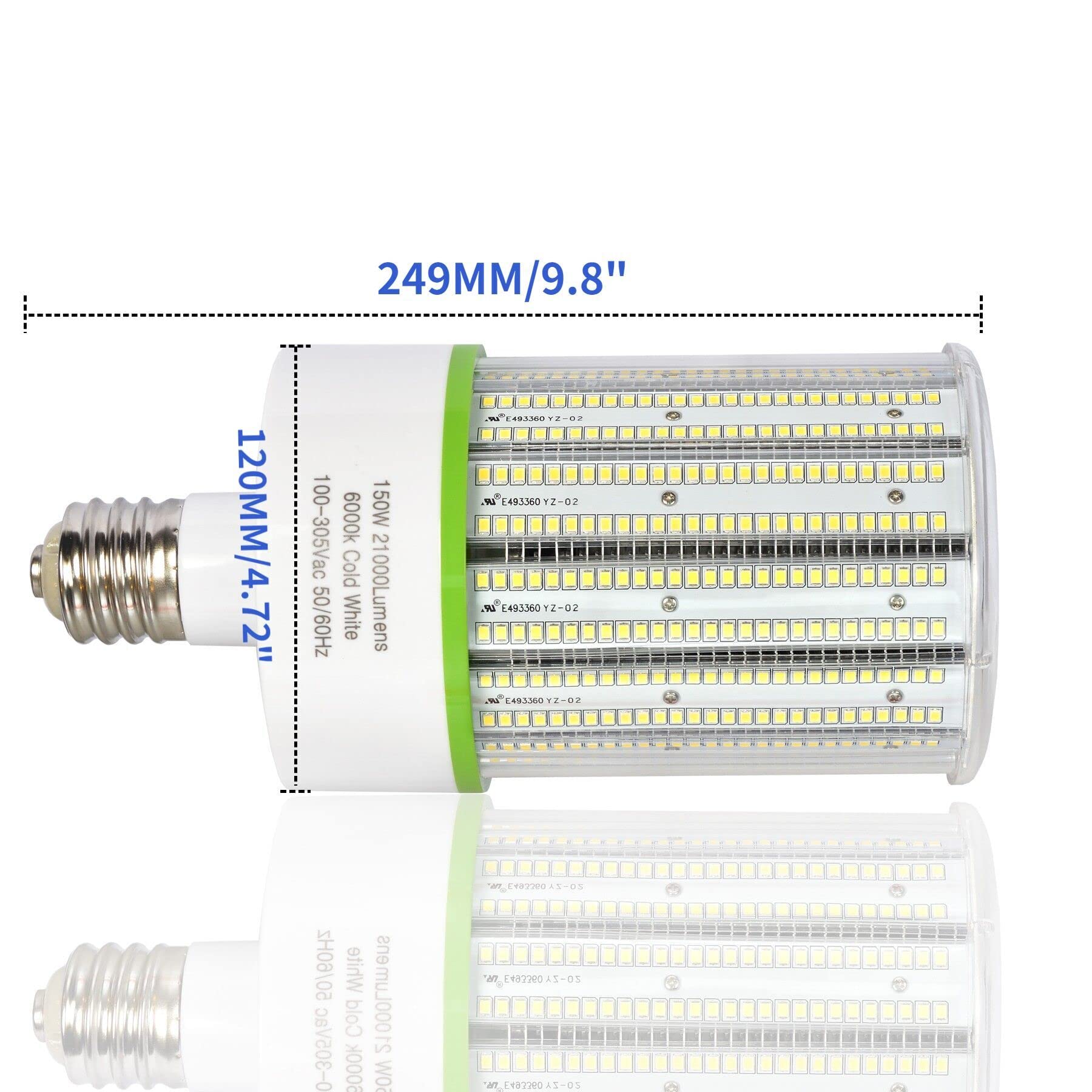 Bmxkpo 150W Led Corn Lights,E39 Mogul Base Led Bulb 5000K Daylight Commercial Grade Corn Light Bulbs For Warehouse Parking Lots