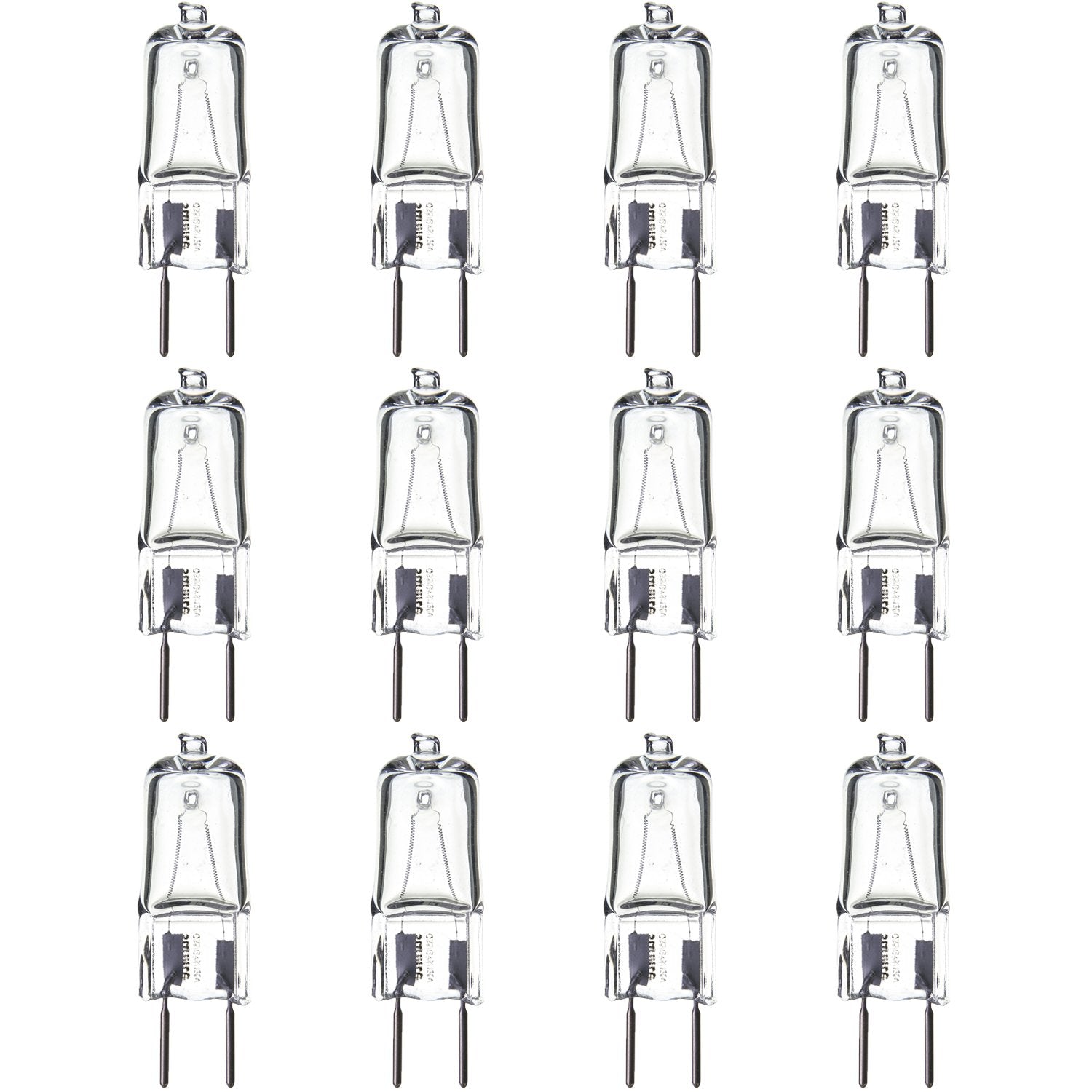 Sunlite Q35/GY8/120V Halogen 35-Watt Single Ended T3.5 Light Bulb, 300 Lumen, 120 Volt, GY8 (Bi-Pin) Base, Clear, 2000 Hour Life