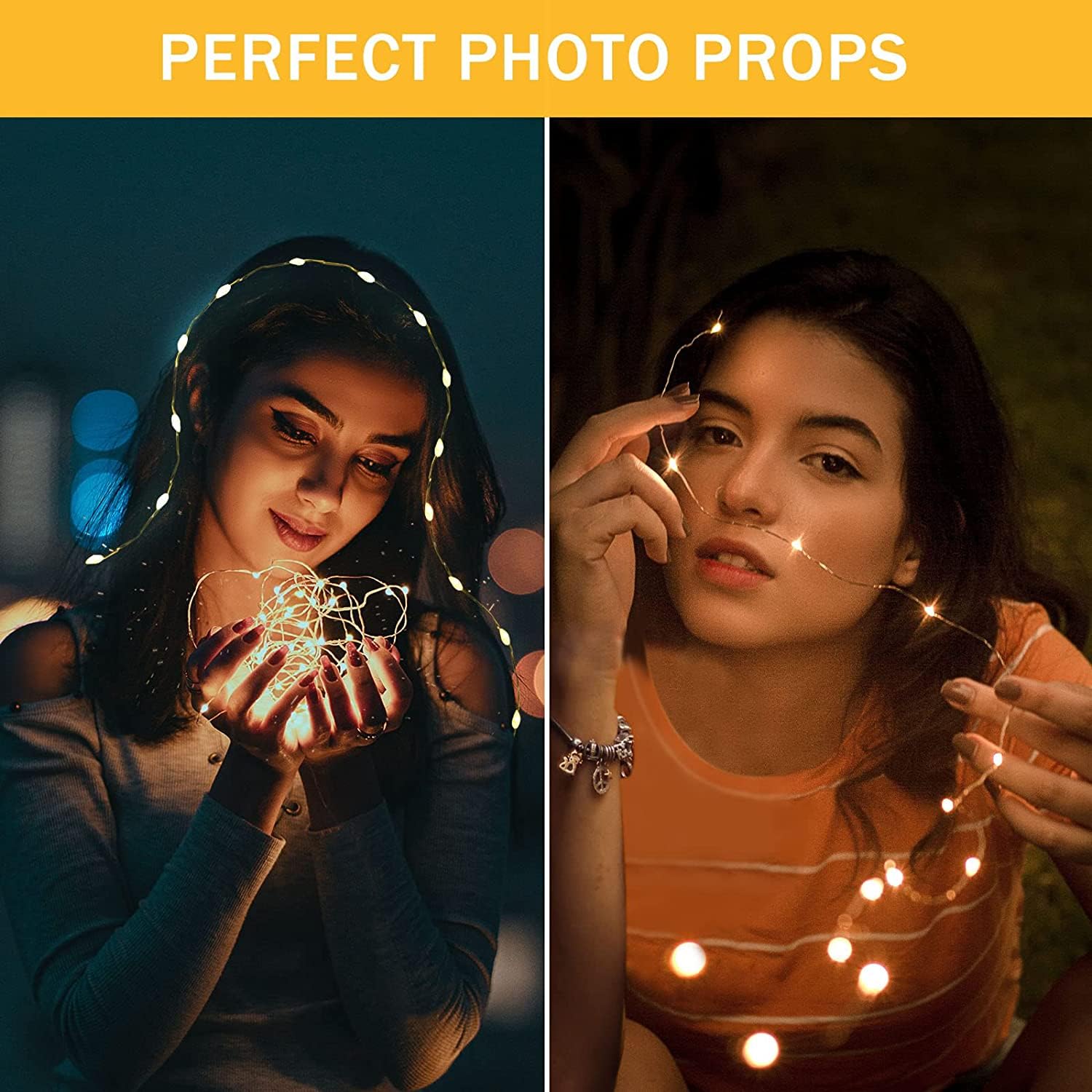 6 Pack Fairy Lights Battery Operated 7Ft 20 Led Mini String Lights Twinkle Lights Silver Wire Firefly Starry Lights For Mason Jars Wedding Party Christmas Centerpiece Table Decorations, Warm White