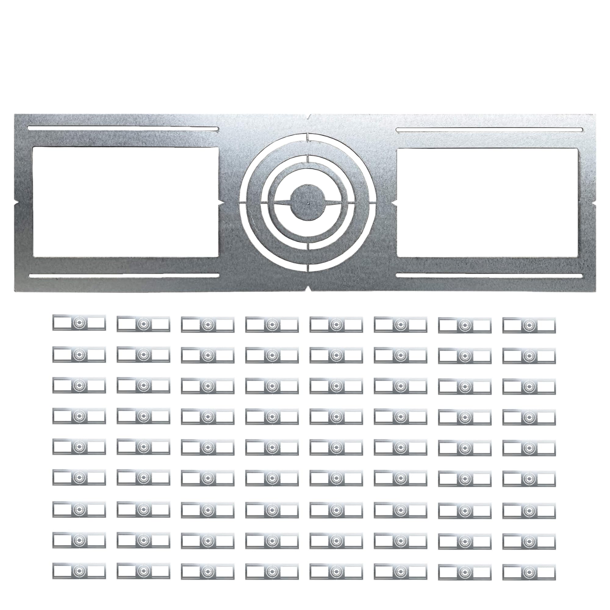 72 Pack New Construction Mounting Plate 3  4  6  - Galvanized Steel Slim Rough-in Bracket with Round Hole for LED Recessed Downl