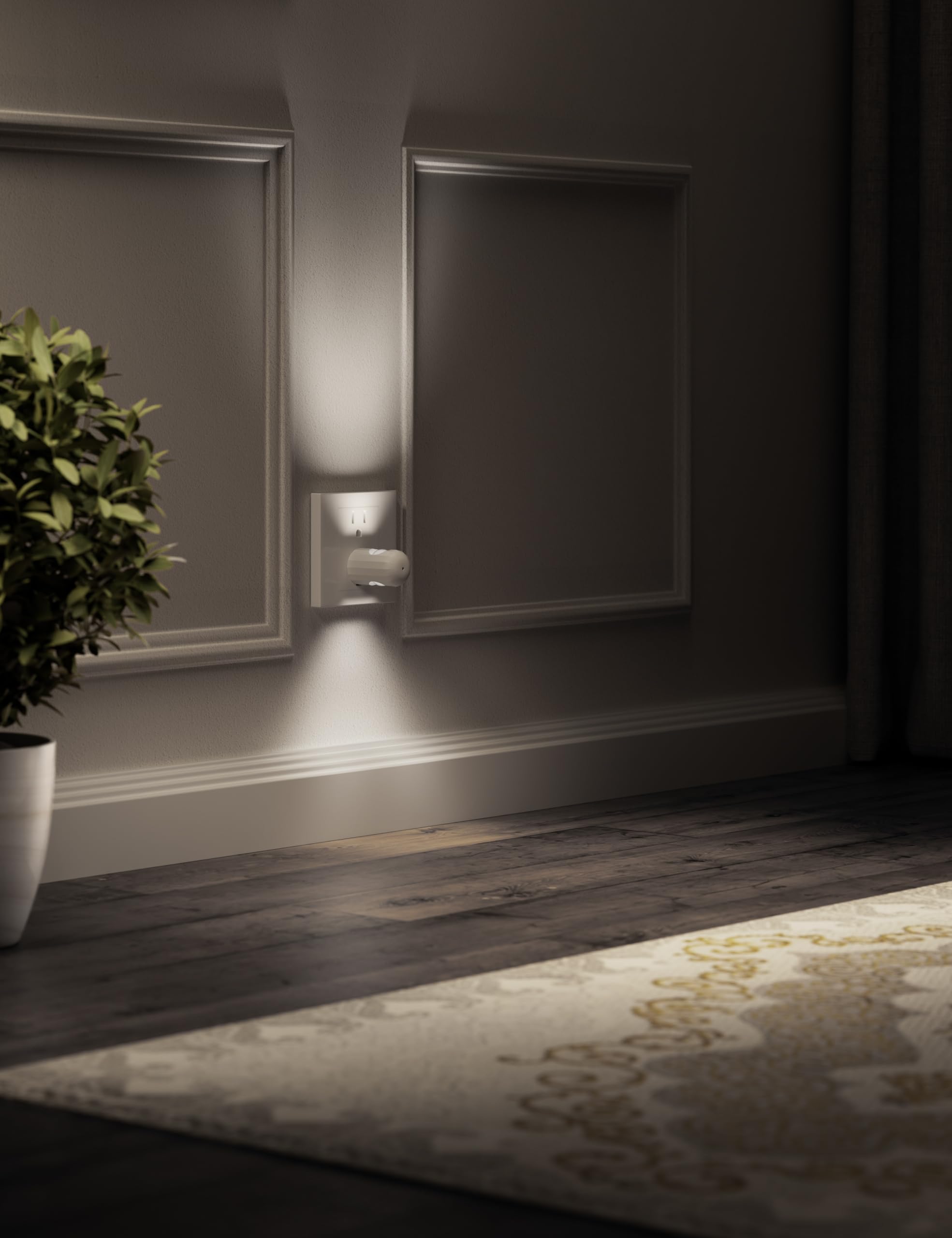 Geplad Led Night Light Plug-In Wall Outlet Light, 5000K Daylight,Ambient Lighting,Nightlight For Bedroom, Bathroom, Nursery, Hal