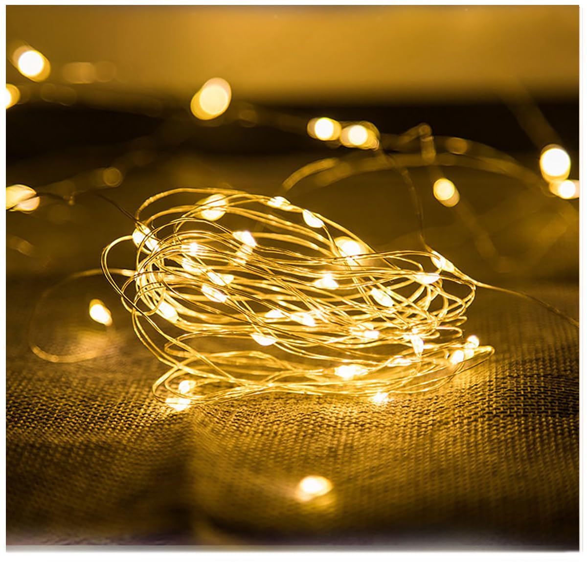 Sokelinn-Six 2M 20 Leds Fairy String Lights, Usb Powered String Light For Desk Office Christmas Tree Party Decoration (Warm, 12)