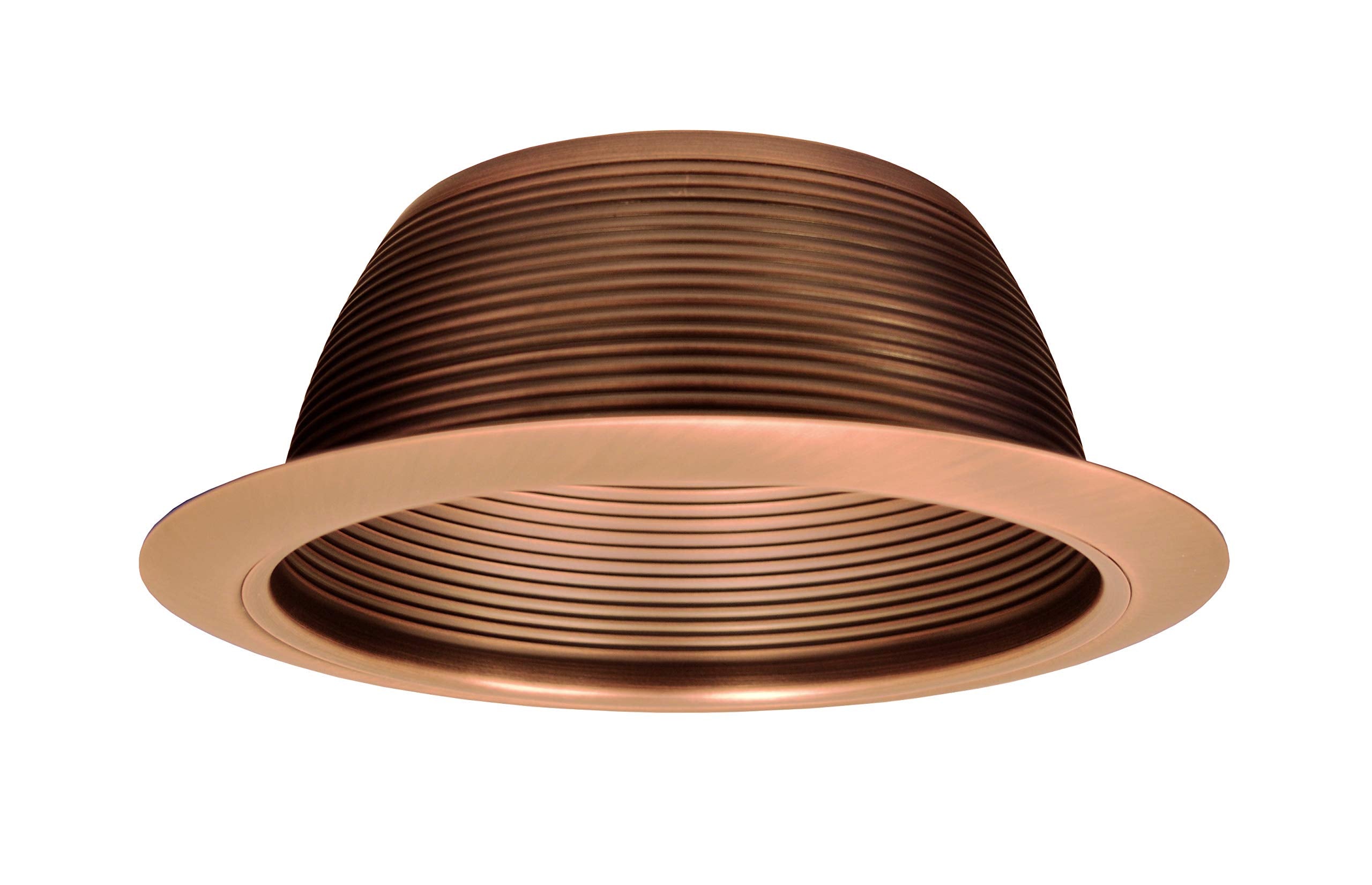 NICOR Lighting 6 inch Bronze Recessed Baffle Trim, Fits 6 inch Housings (17511BZ)