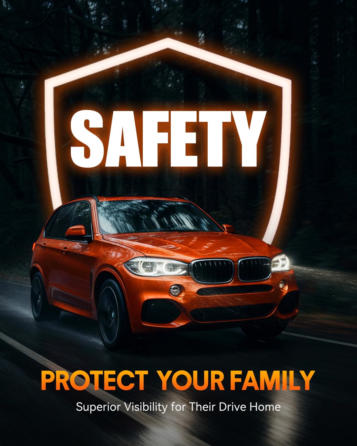 Nighteye ???????????????? Fog Light Bulbs - 700% Super Bright 48000Lm 6500K Bright White 60 000+ Hrs Lifespan Plug And Play 1:1 Size Smart Lighting Pack Of 4