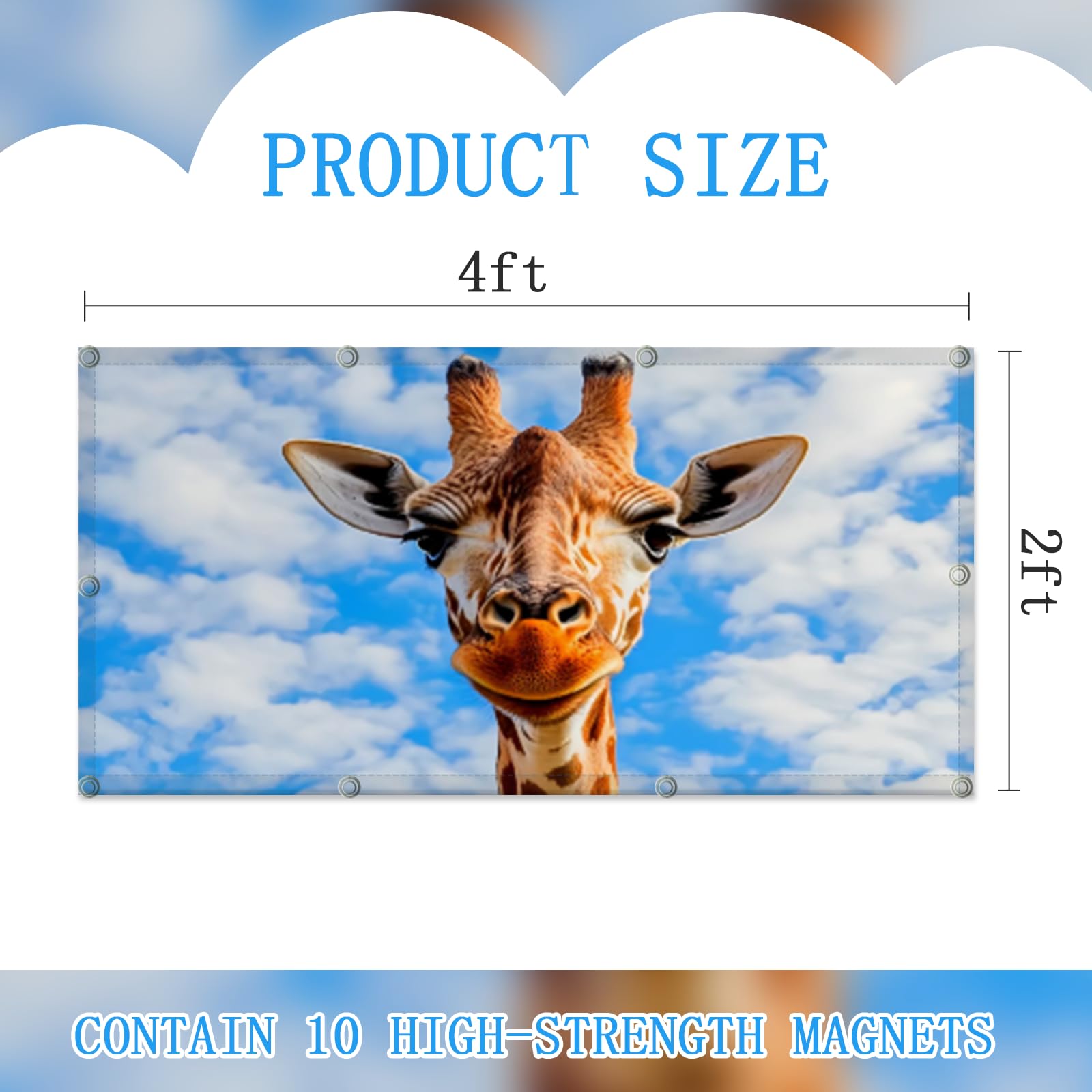 Scwisoas Fluorescent Light Covers For Ceiling Lights -Magnetic Cloud Cover For Fluorescent Or Led Fixture 2Ft X 4Ft Classroom,Ho