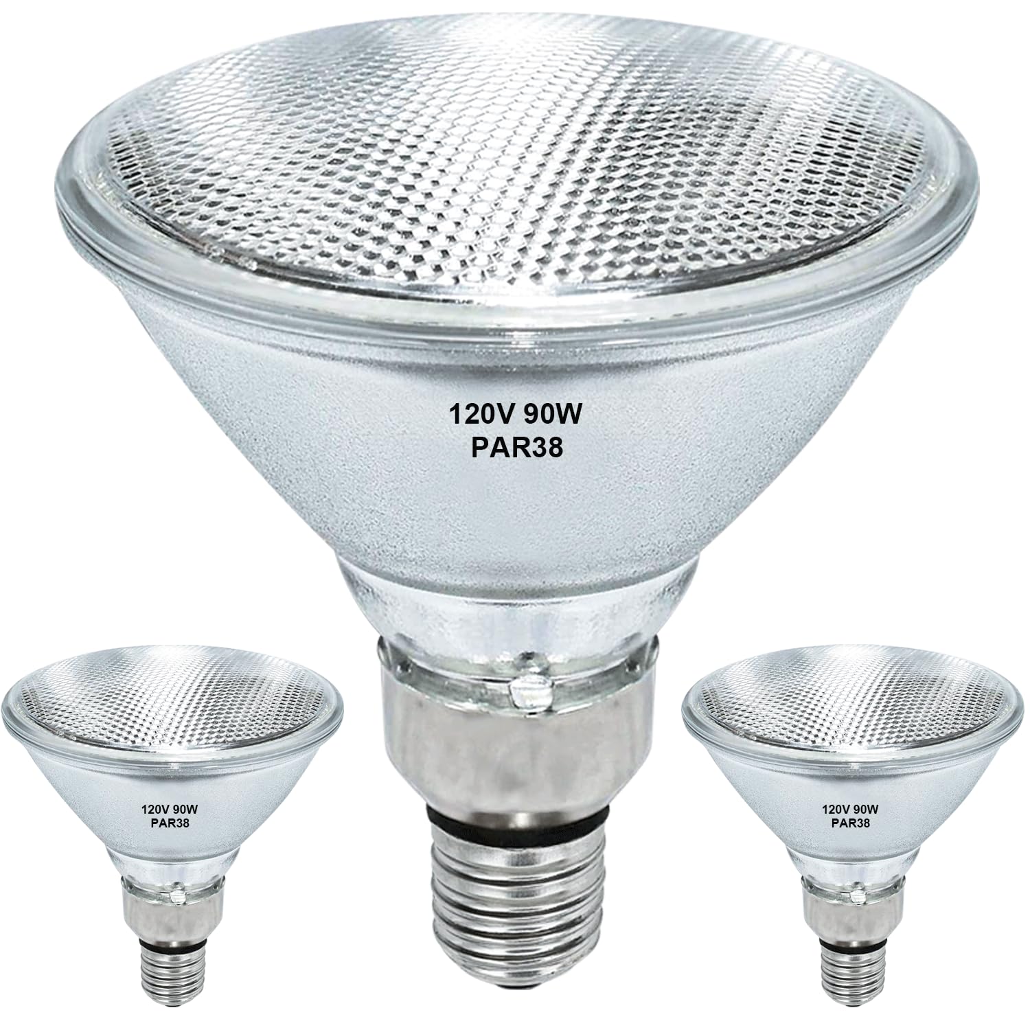 RAGFOZ Par38 Halogen Flood Light Bulb 120V 90W Dimmable Outdoor PAR38 90W Light Bulbs E26 Medium Base  Warm White  High Output Reflector Flood Lights for Indoor and Outdoor