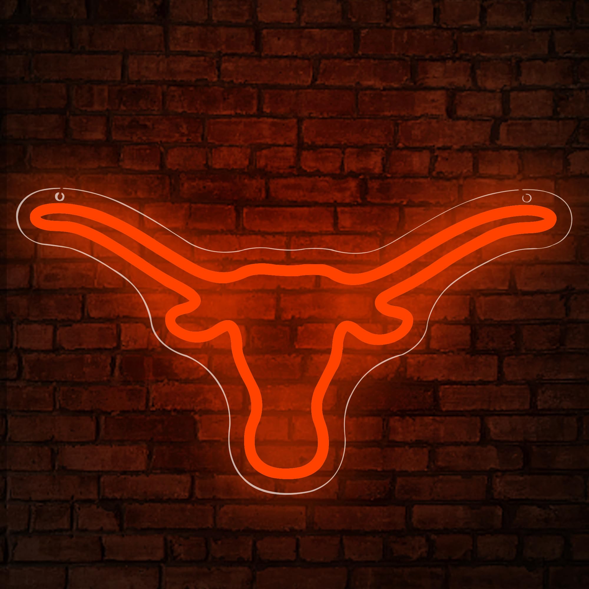 Longhorns Neon Sign For Wall Decor University Led Neon Light Sign Football Signs Longhorn Decor For Man Cave Graduation Gifts Dorm Decorr For College Students Men Teens Size 14.6 * 8.3 In(Fmxd096-01)