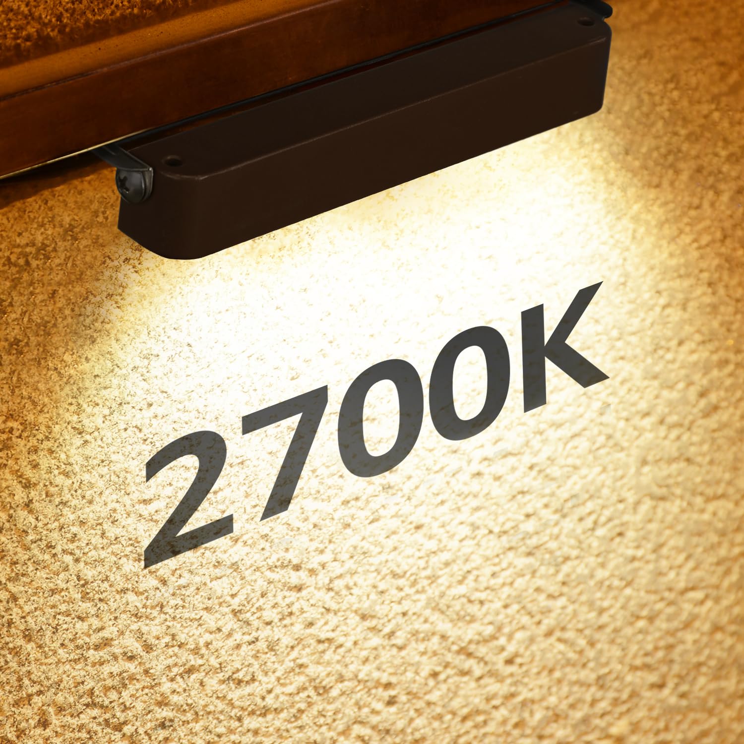 LEONLITE LED Hardscape Lighting, 7 Inch Retaining Wall Lights, Soft White 2700K, Aluminum, Model ZY4HSL-1W7IN27-4P