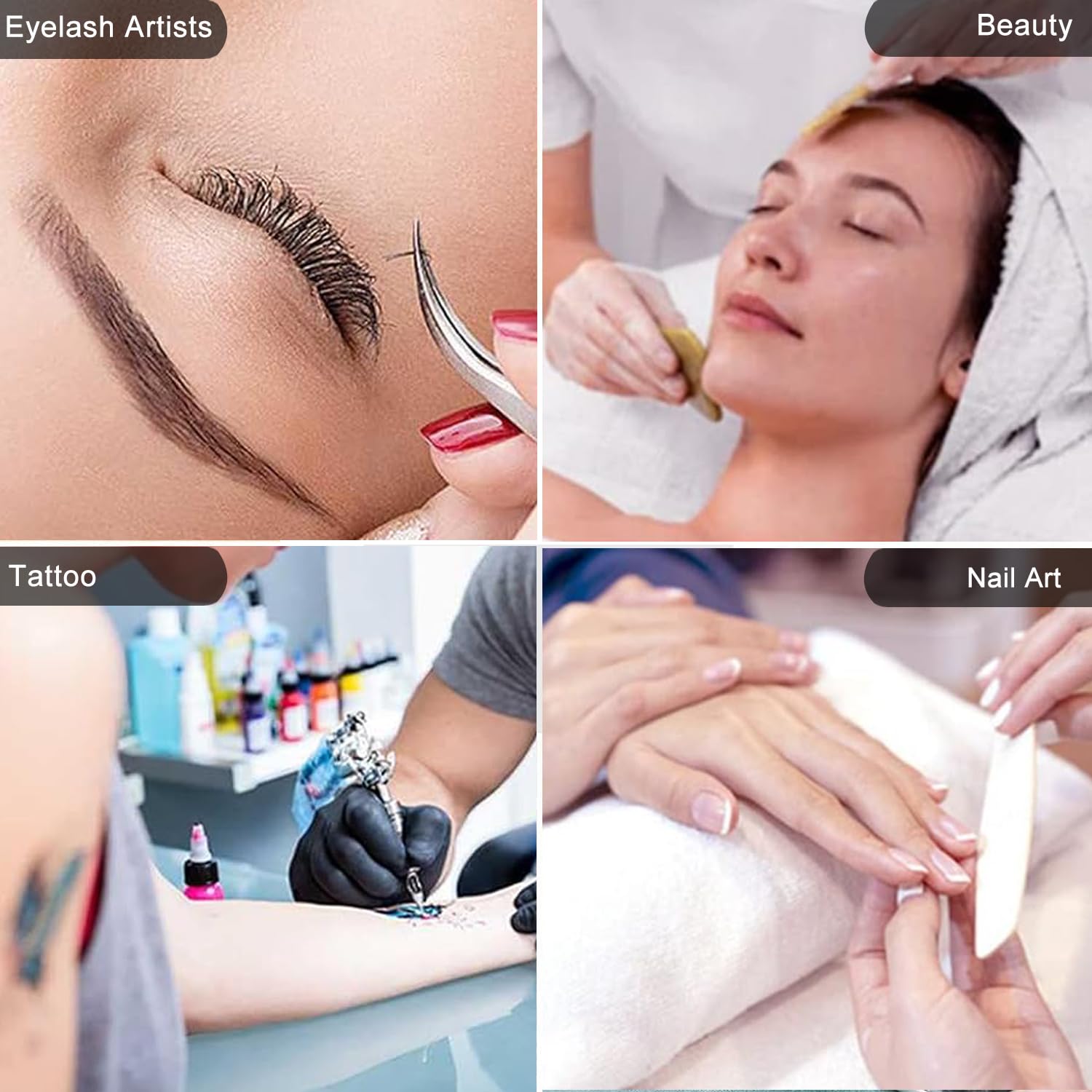 Ciyebst Half Moon Light With Phone Holder, 29 In 48W Nail Desk Lamp, Lash Light For Eyelash Tech, Makeup, Tattoo, Spa, Salon, Na