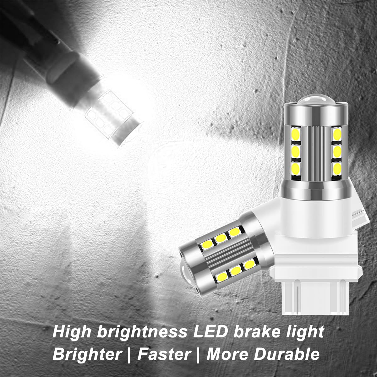 Mandark 3156 Led Car Turn Signal Bulbs  2Pcs Super Bright Automotive Front Rear Blinker Light  Brighter Vehicle Marker Parking Lighting Accessories  Universal For Suv Sedan Truck (White)
