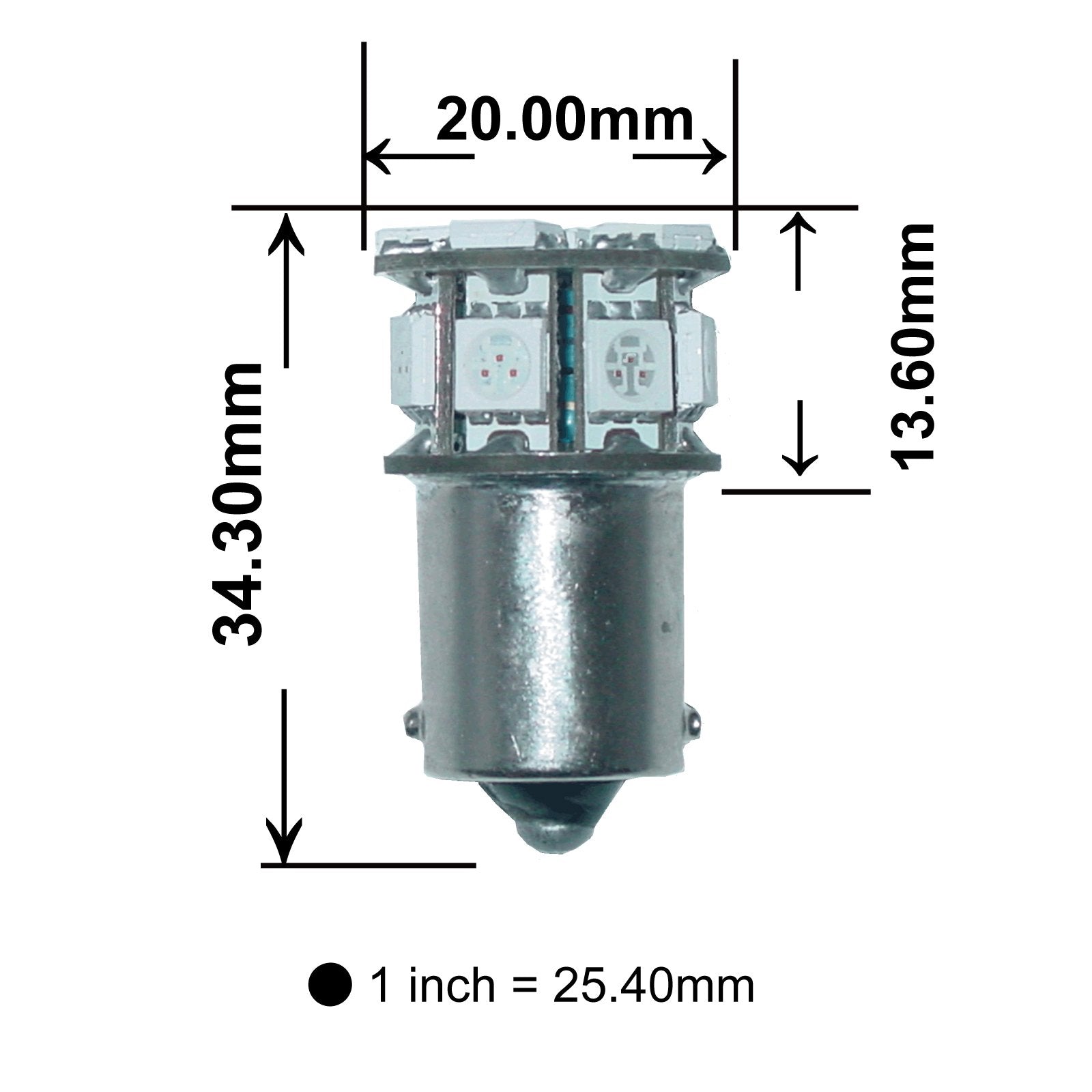 PA LED 2PCS 1156 Ba15s Purple Auto LED Bulb 12V for Turn Signal, Side Marker, Stop, Back Up, Tail Light (1073 1003 1093 1129 114