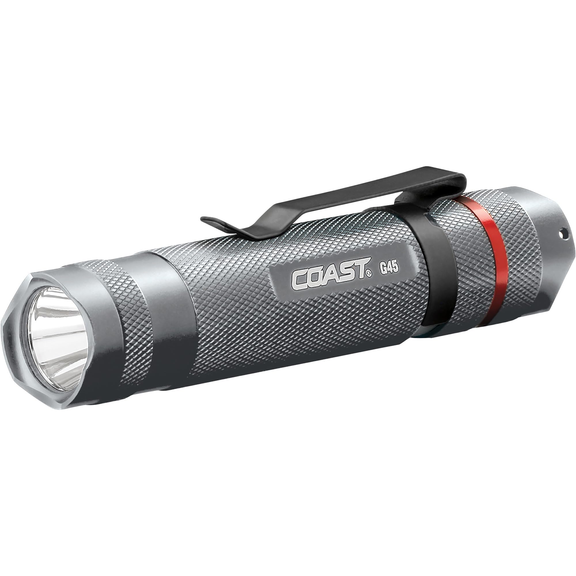 Coast G45 LED Flashlight - 385 Lumens, Silver, Aluminum, Model TT7345SCP
