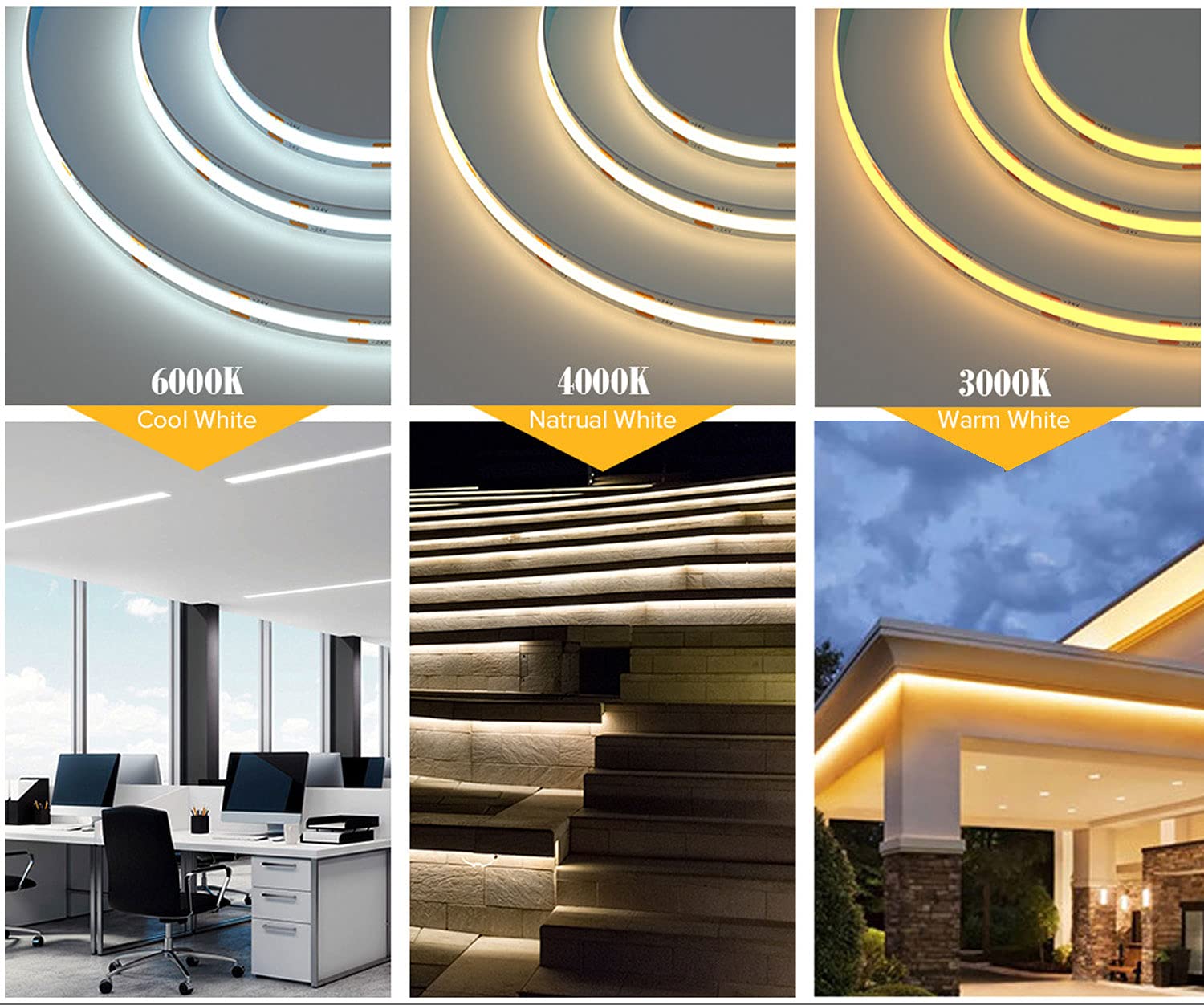 Xunata Flexible Cob Led Strip Lights, 3M/9.9Ft Bendable Cob Led Rope Lights Dc 5V 320 Leds/M Warm White 3000K Non-Waterproof Usb Tape Lights For Tv Backligt, Living Room, Cabinet Lighting Decoration