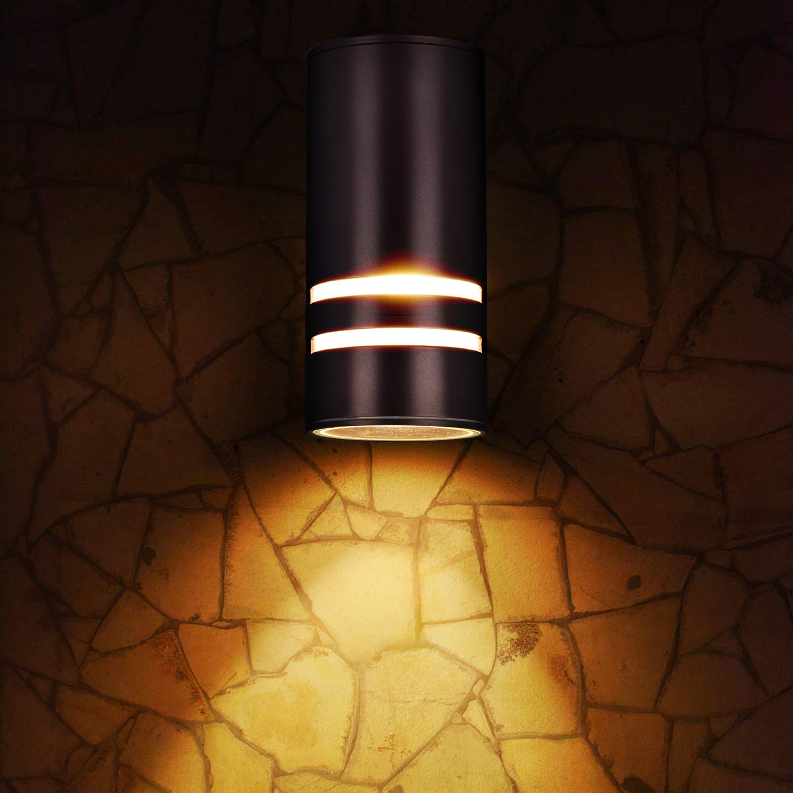 Rosykite Outdoor Wall Sconce, Brown Patio Wall Exterior Light Fixture - Etl Listed, Modern Outdoor Porch Lights Wall Mounted Des