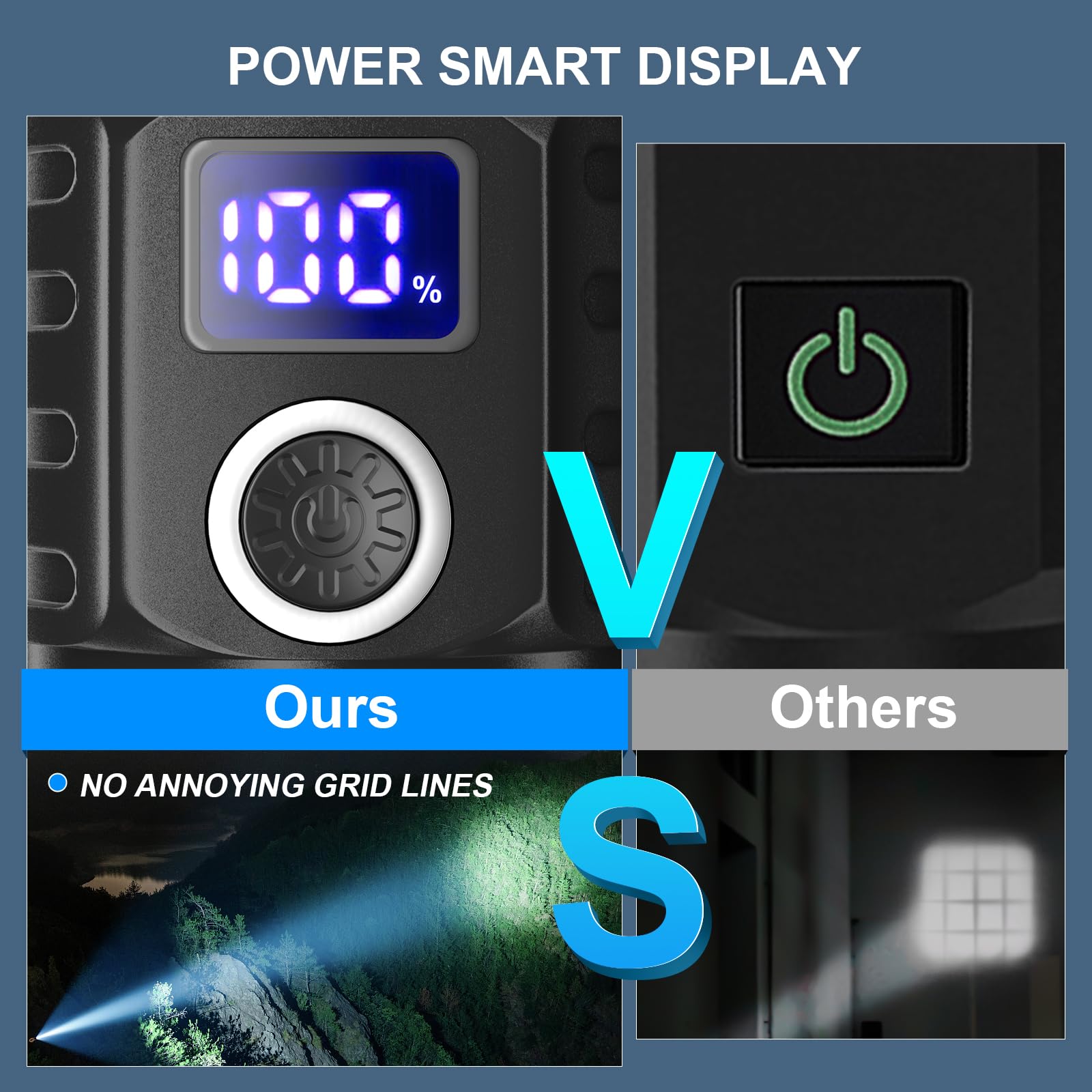 Taoquwe 900,000 Lumen Led Rechargeable Flashlight – Waterproof High Power For Camping & Hiking