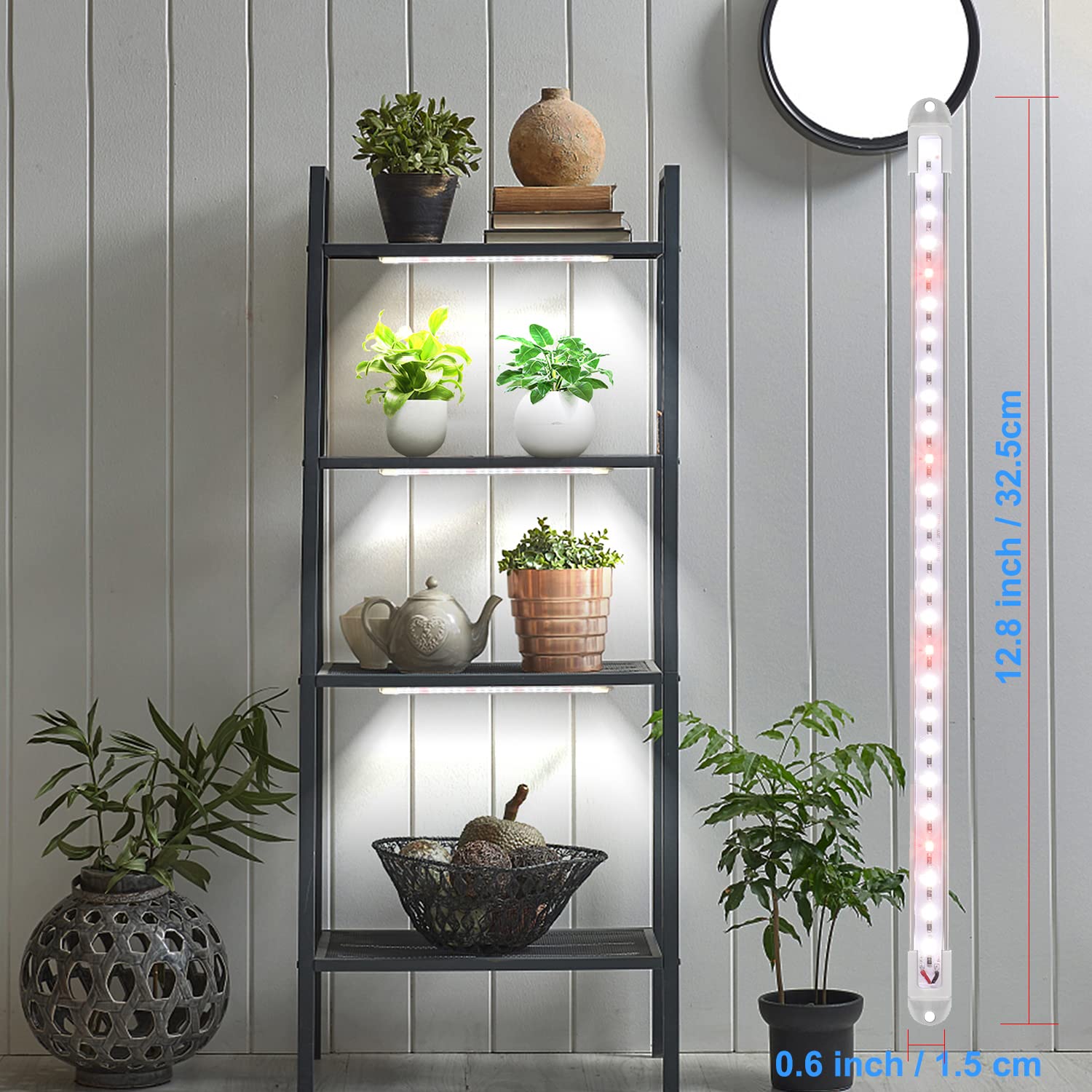 Elftia Led Grow Light Strip For Indoor Plants, Full Spectrum Sunlike Plant Lights Growing Lamps For Hydroponics Succulent Veg An