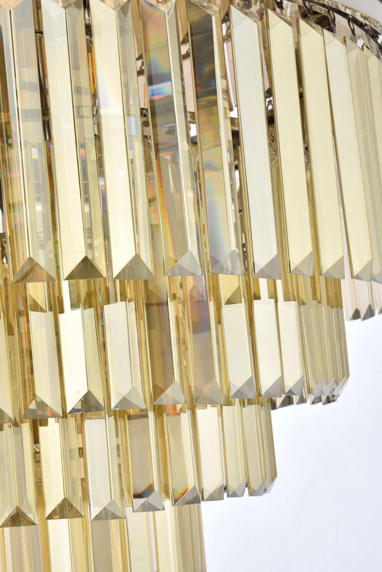 Elegant Lighting Urban Classic 1231F32PN-GT/RC Sydney 17-Light Flush Mount, Polished Nickel