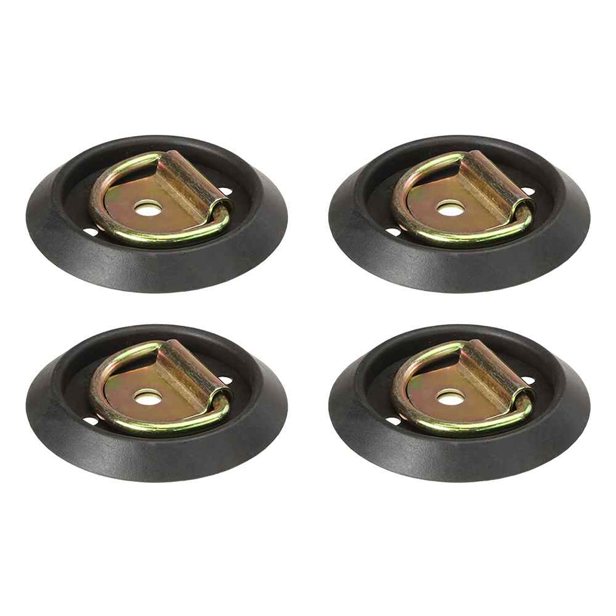 US Cargo Control Flush Mount D-Ring (4-Pack) - 1,200 lb Break Strength