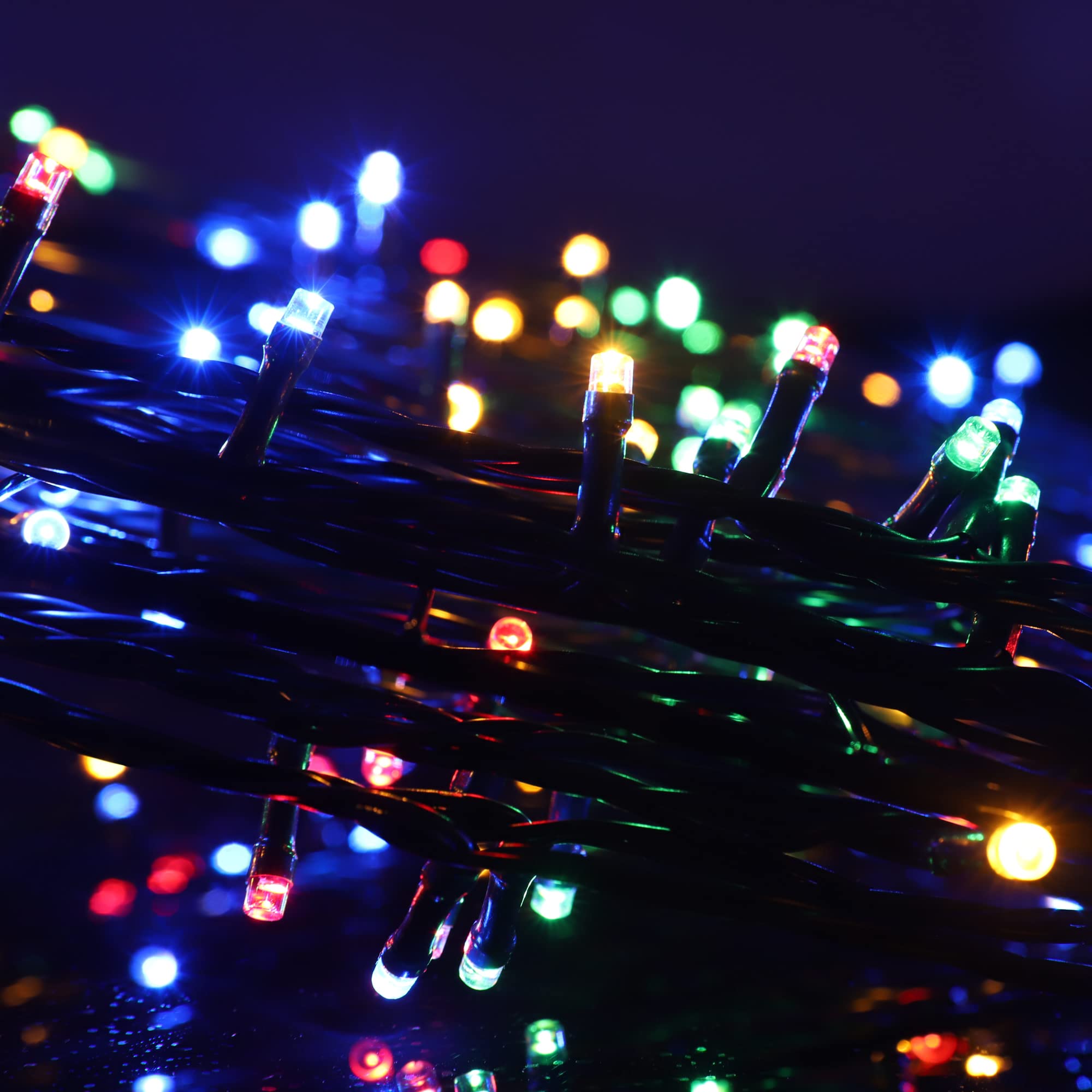 100 Led 33Ft Christmas Fairy String Lights Battery Operated 8 Lighting Modes Waterproof With Timer For Indoor/Outdoor, Home, Halloween, Garden, Party Decor (Multi-Color)