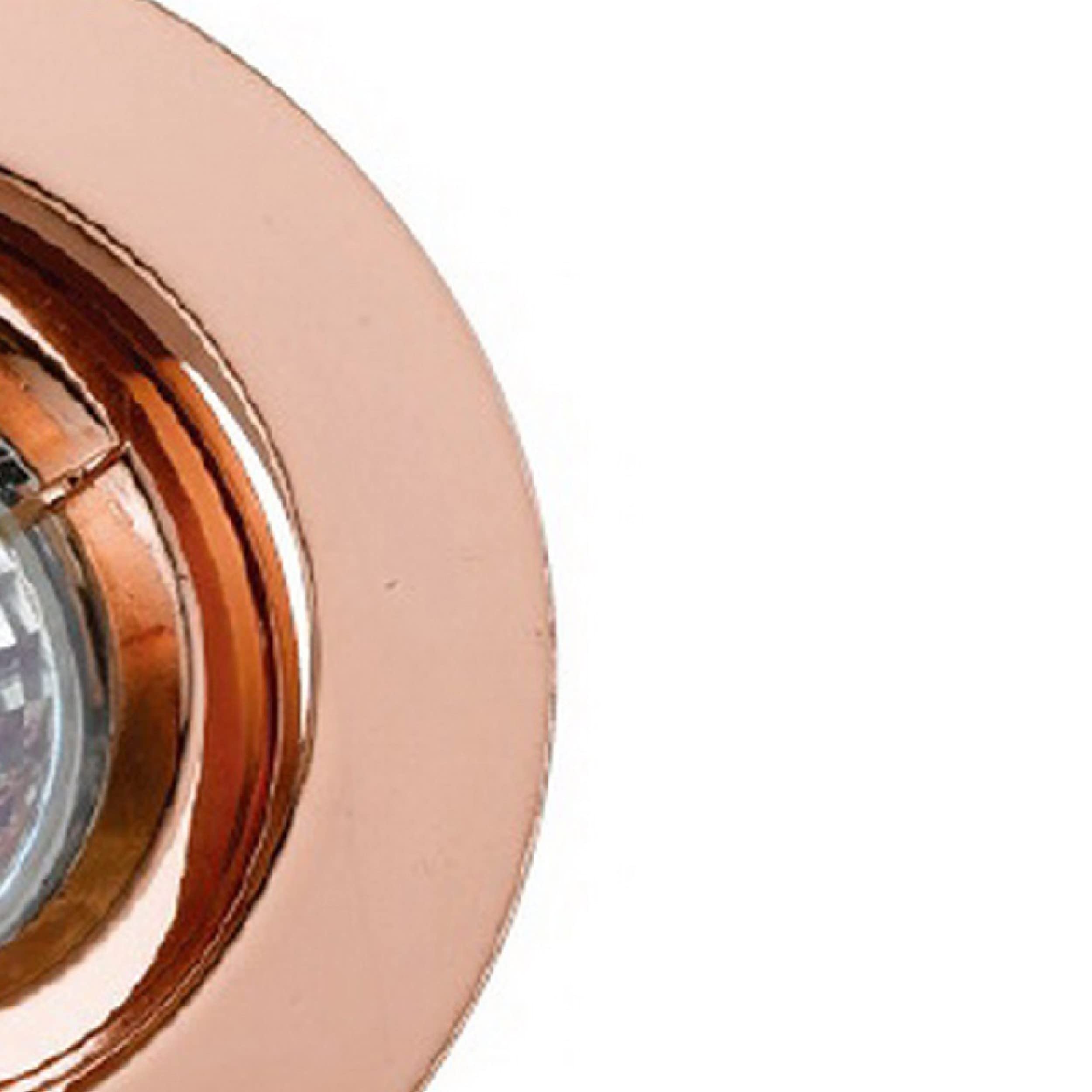 Benjara BM272353 4 in. 12V Round Ceiling Light with Metal, Antique Copper