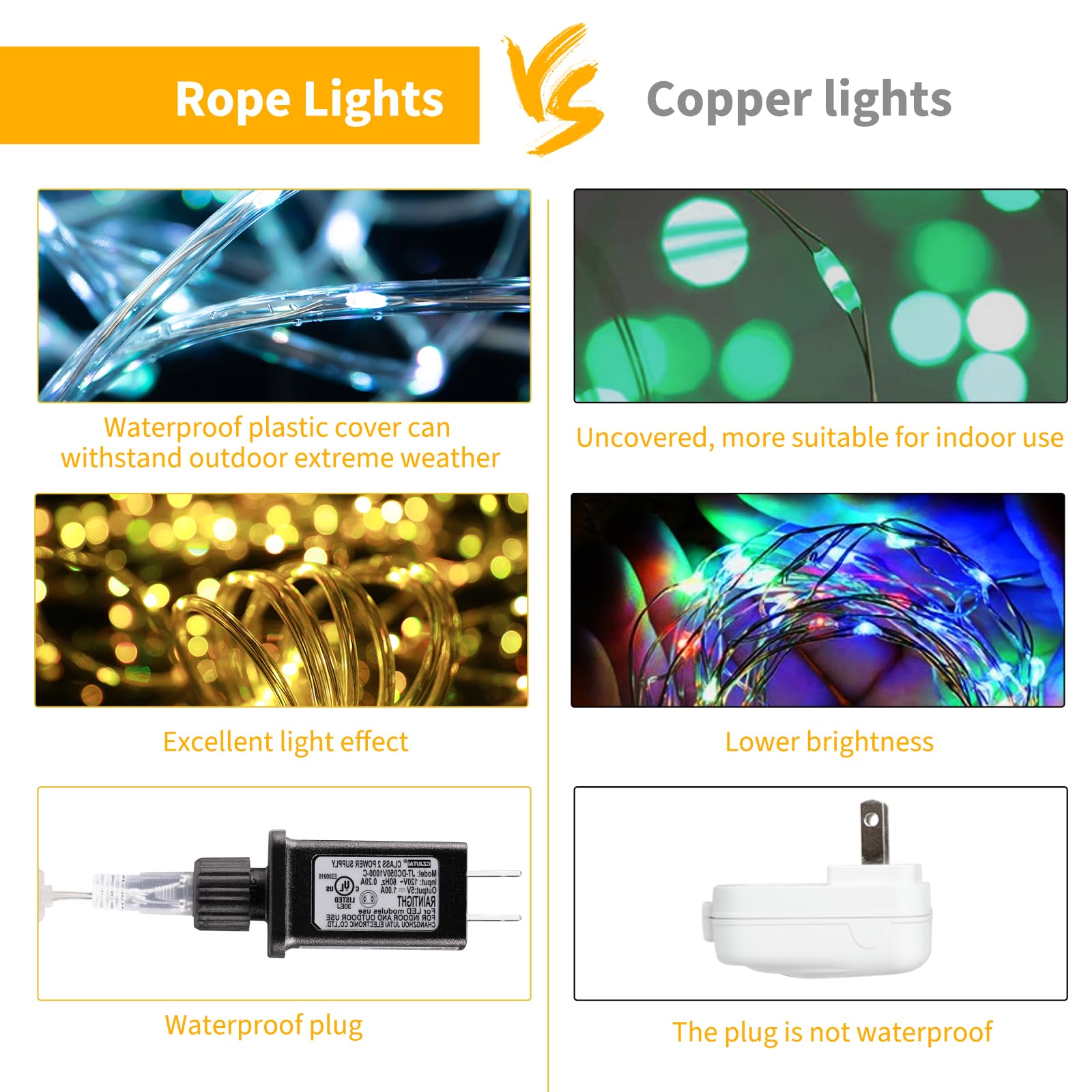 Minetom Color Changing Rope Lights: 72 Ft 220 LED Outdoor String Lights with Plug | Big Twinkle Lights for Bedroom Wedding Patio