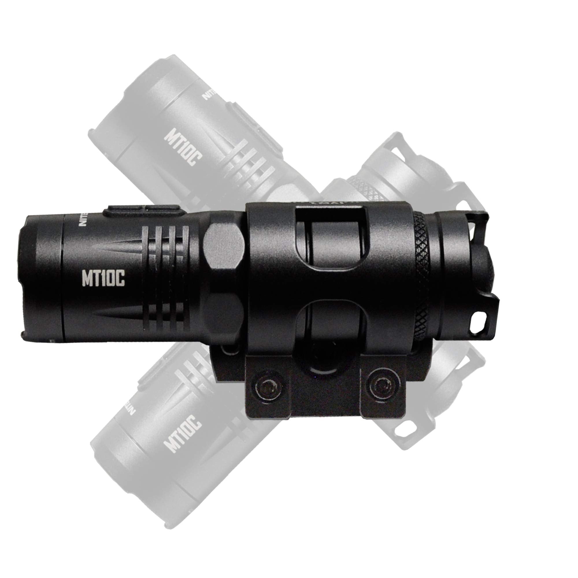Nitecore MT10C 920 Lumen ARC Rail Tactical Helmet Light, Rechargeable and Rotary with Red Light