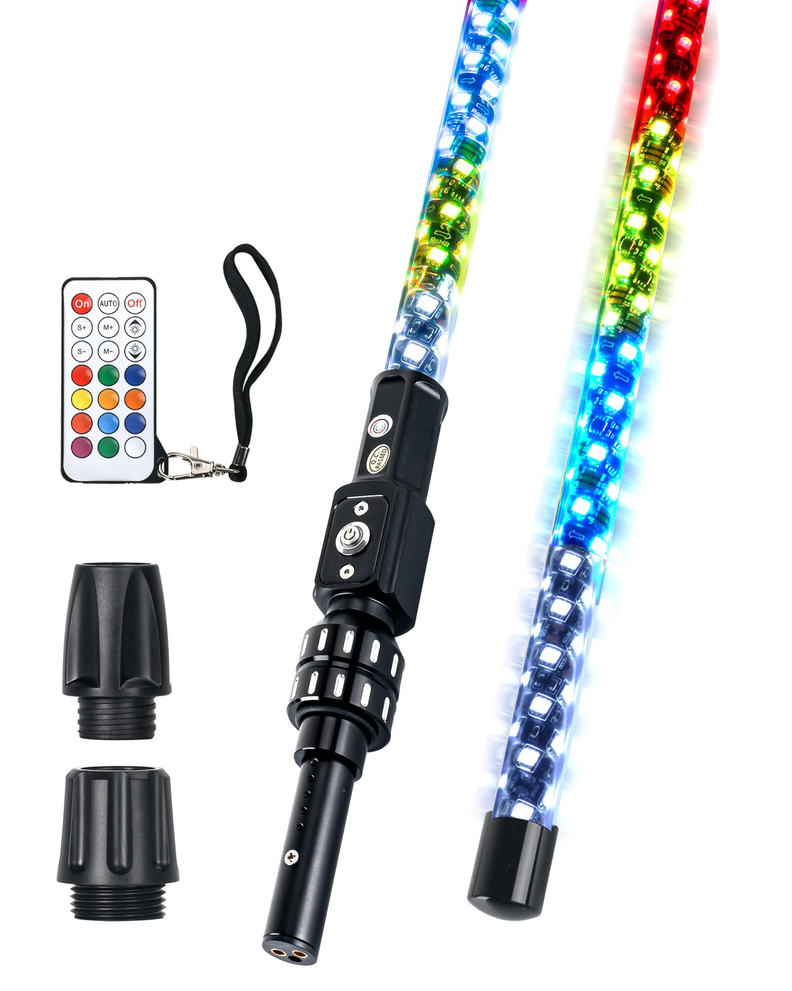 Smartmarine 4FT Boat Navigation Lights,12 Solid Color & Remote Control,360 degree Running Stern Light LED Marine Navigation Ligh