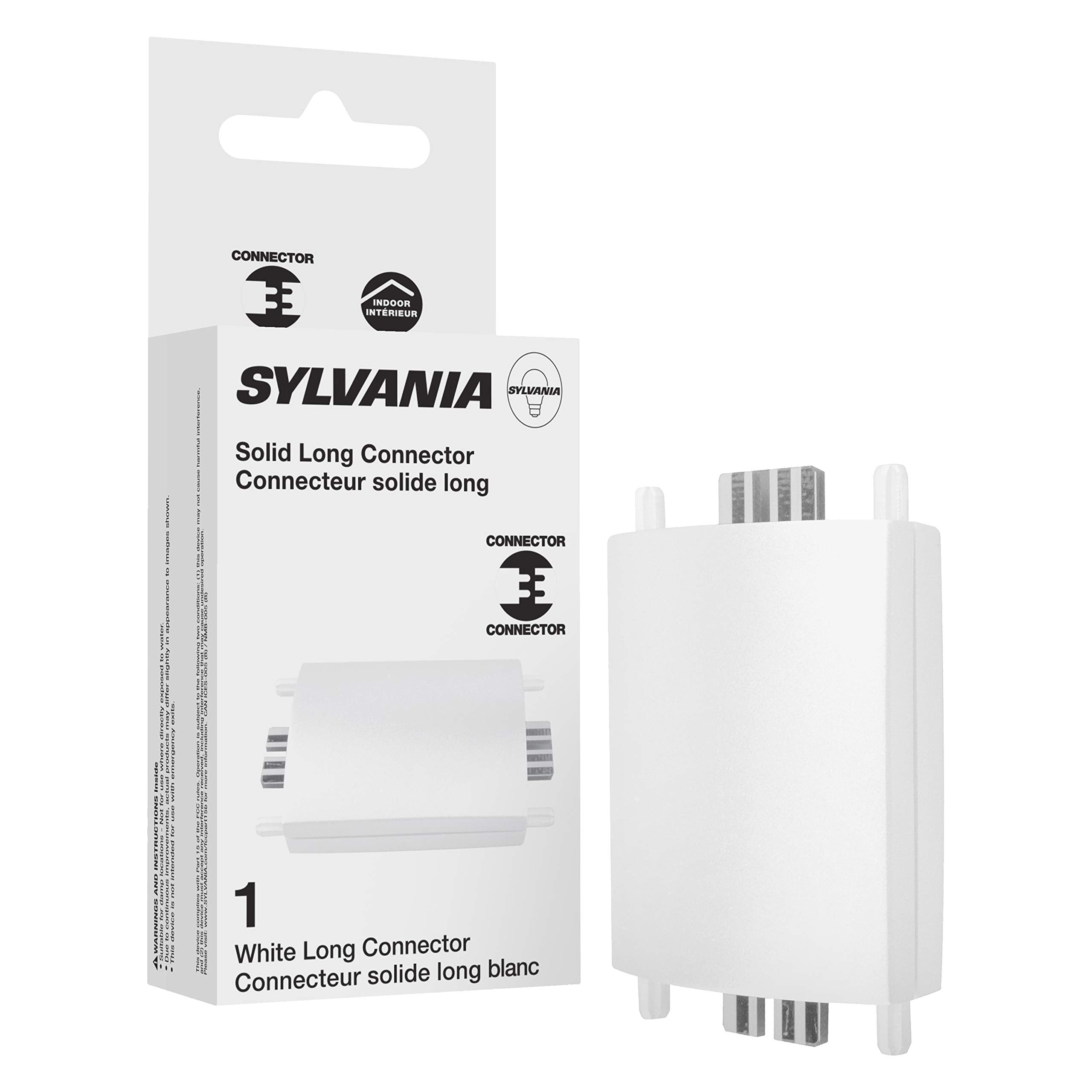 LEDVANCE Sylvania TruWave Natural Series Long Solid Connector for Under Cabinet Light System - 1 Pack, White (61811)