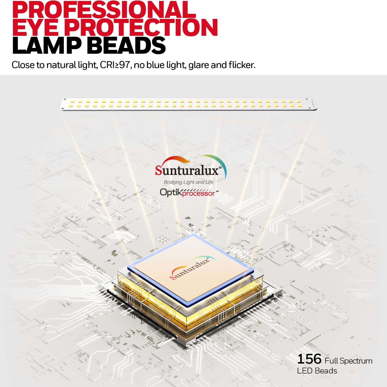 Honeywell Led Desk Lamp With Clamp - Hj1Bk Sunturalux Eye-Caring Clip On Lights For Home Office, 1200Lm Clamp Lamp 4 Color Modes