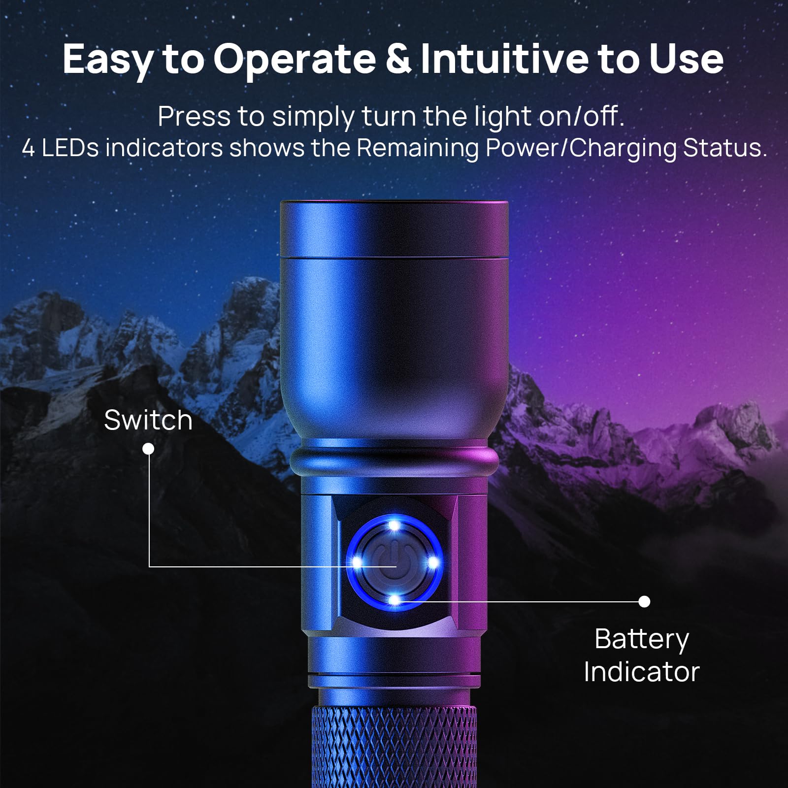 Consciot UV Flashlight Blacklight, 365nm LED, USB-C Rechargeable, Portable Woods Lamp, 2 Pack, Black, Model U20