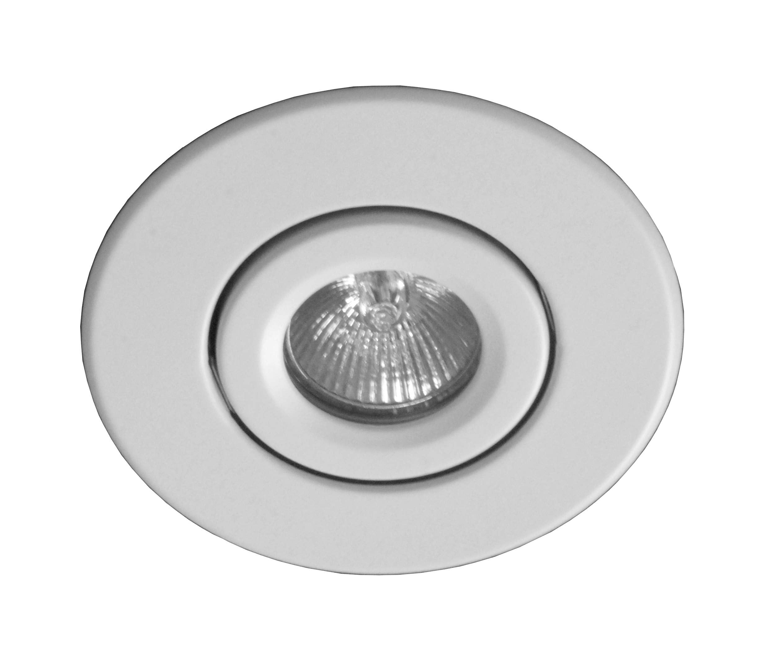 Nicor Lighting 4 Inch White Recessed Gimbal Trim For Mr16 Bulb (14558Wh) - (Bulb Not Included)