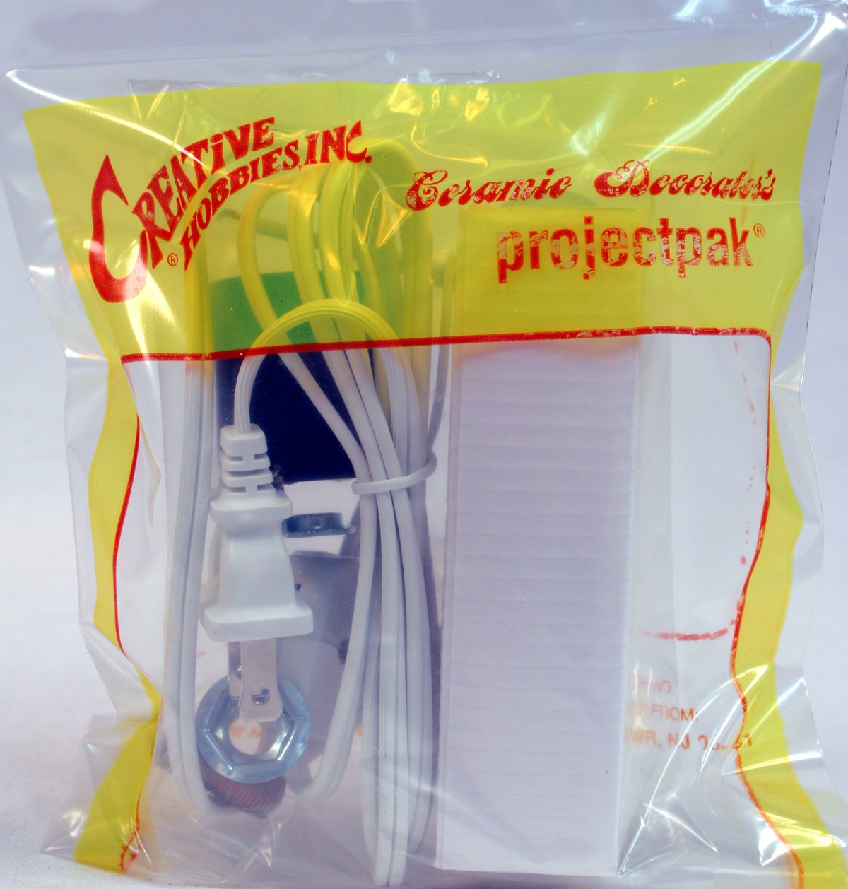 Creative Hobbies® ML1-B6 Large Christmas Tree Wiring Kit, 40W Bulb, Metal, White, 1 Count