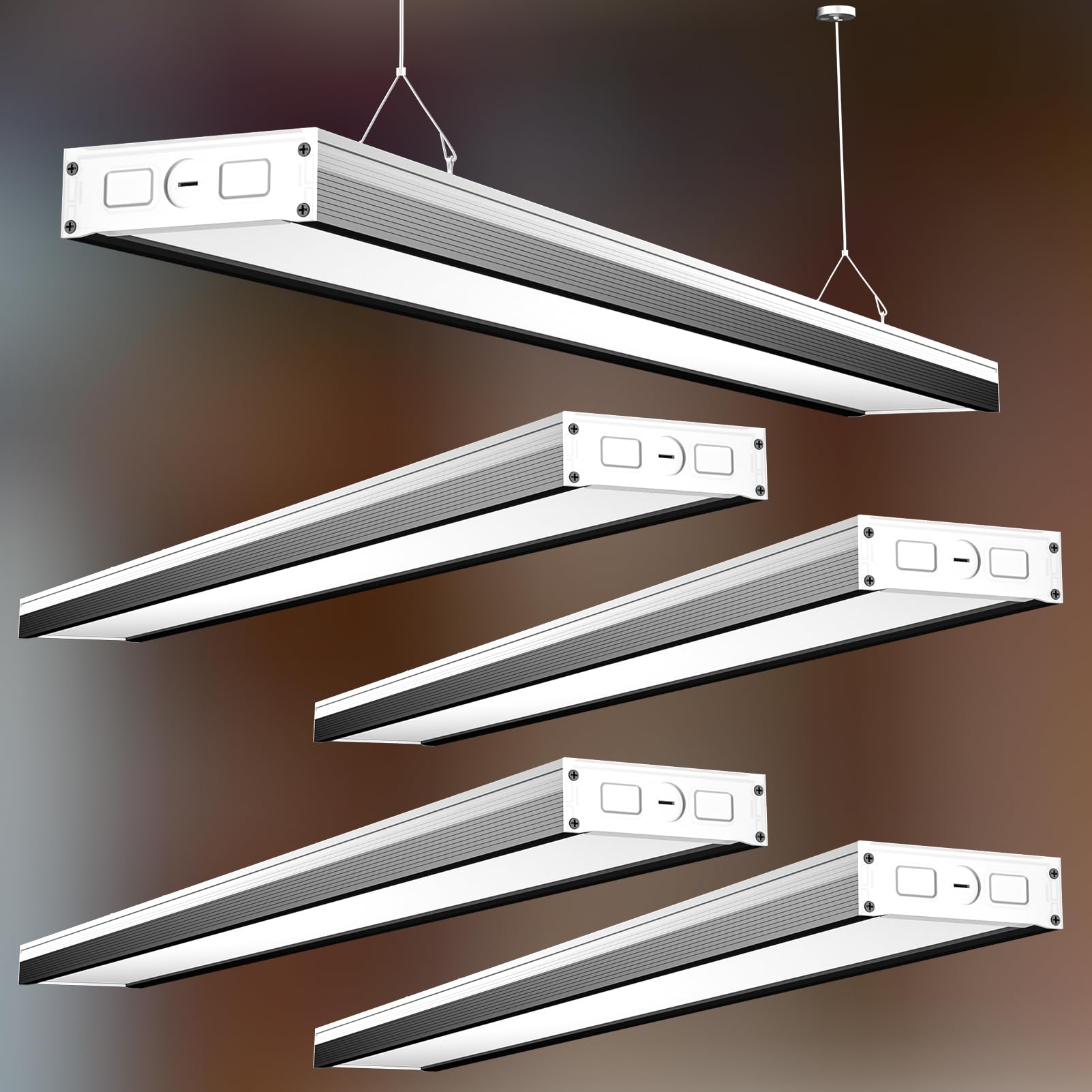 Lightdot 4FT-5IN LED Wraparound Shop Lights,100-277v Linkable,50W 4FT LED Light Fixtures for Garage Workshop Supermarket,7000LM[