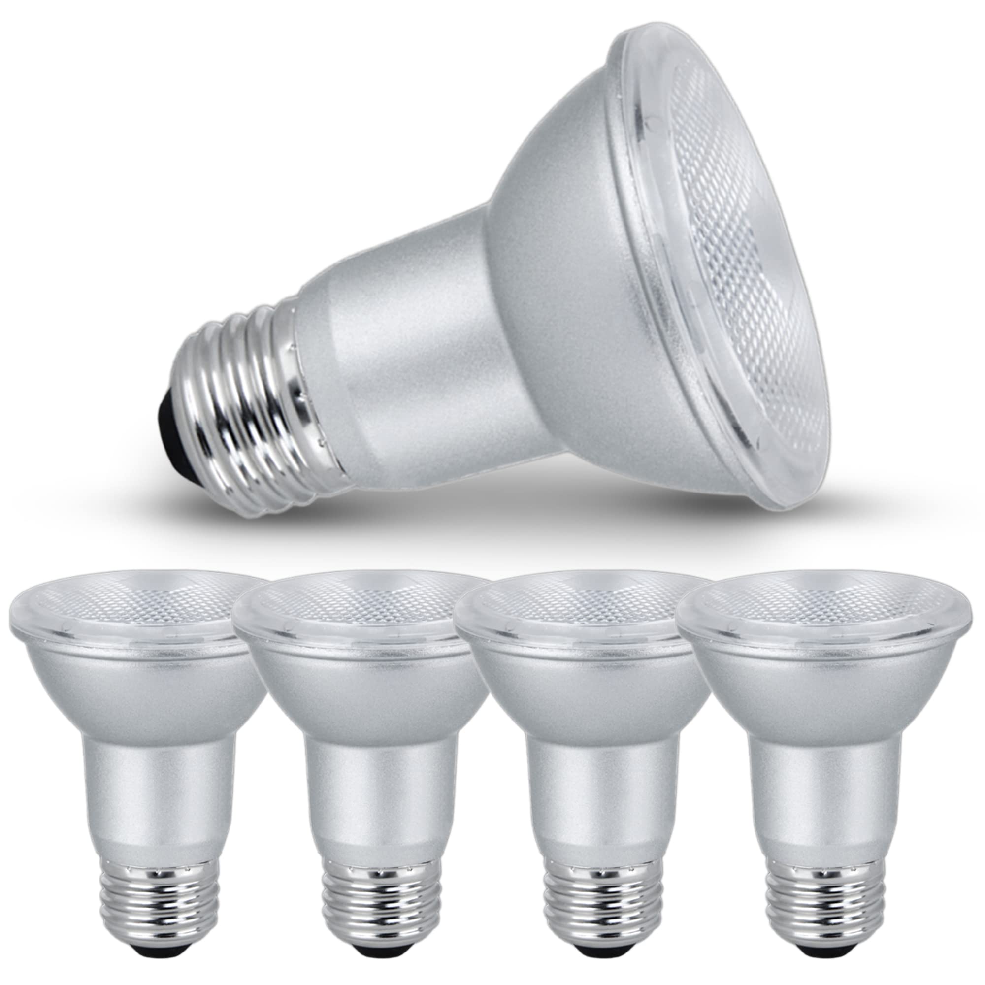 Xtricity LED PAR20 Dimmable Flood Light Bulb, 7W (50W Equivalent), 500 Lumens, Soft White 3000K, 4 Pack, Energy Star Certified