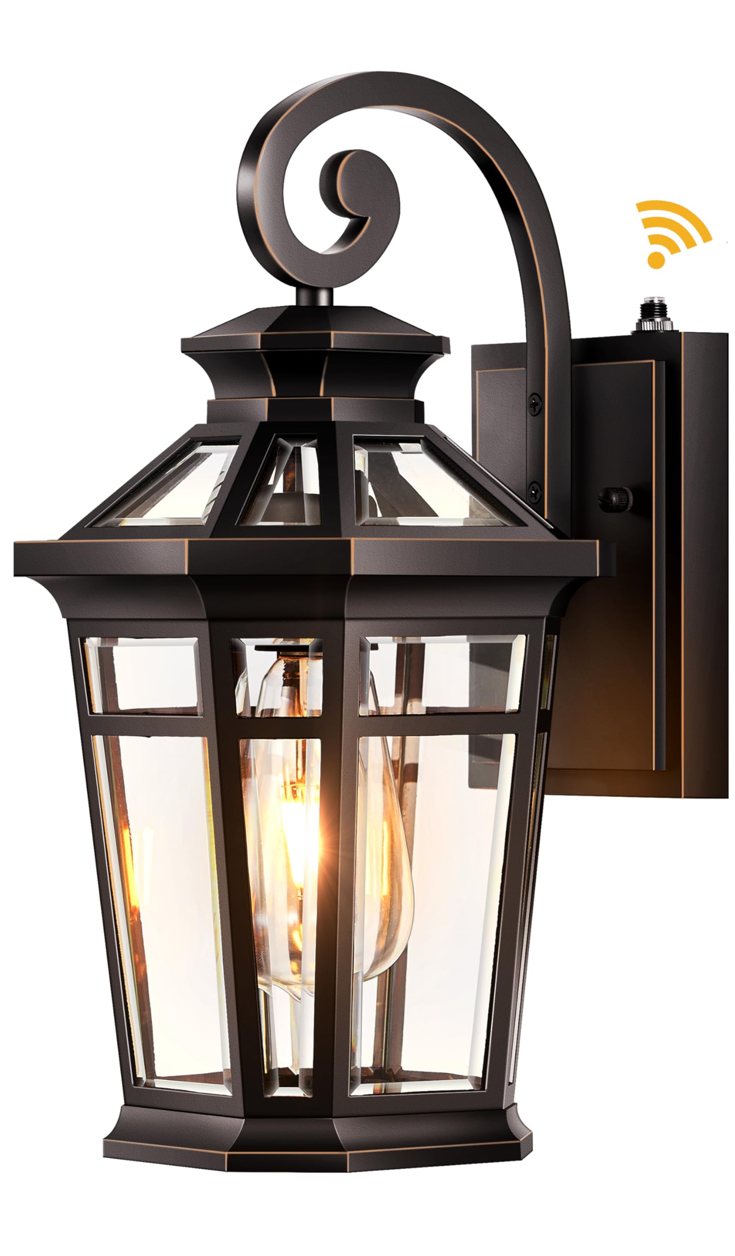 OPAXIS Outdoor Wall Lights Wall Mount, Exterior Lighting Fixtures Dusk to Dawn, Oil Rubbed Bronze Front Porch Lights, Outdoor Wa