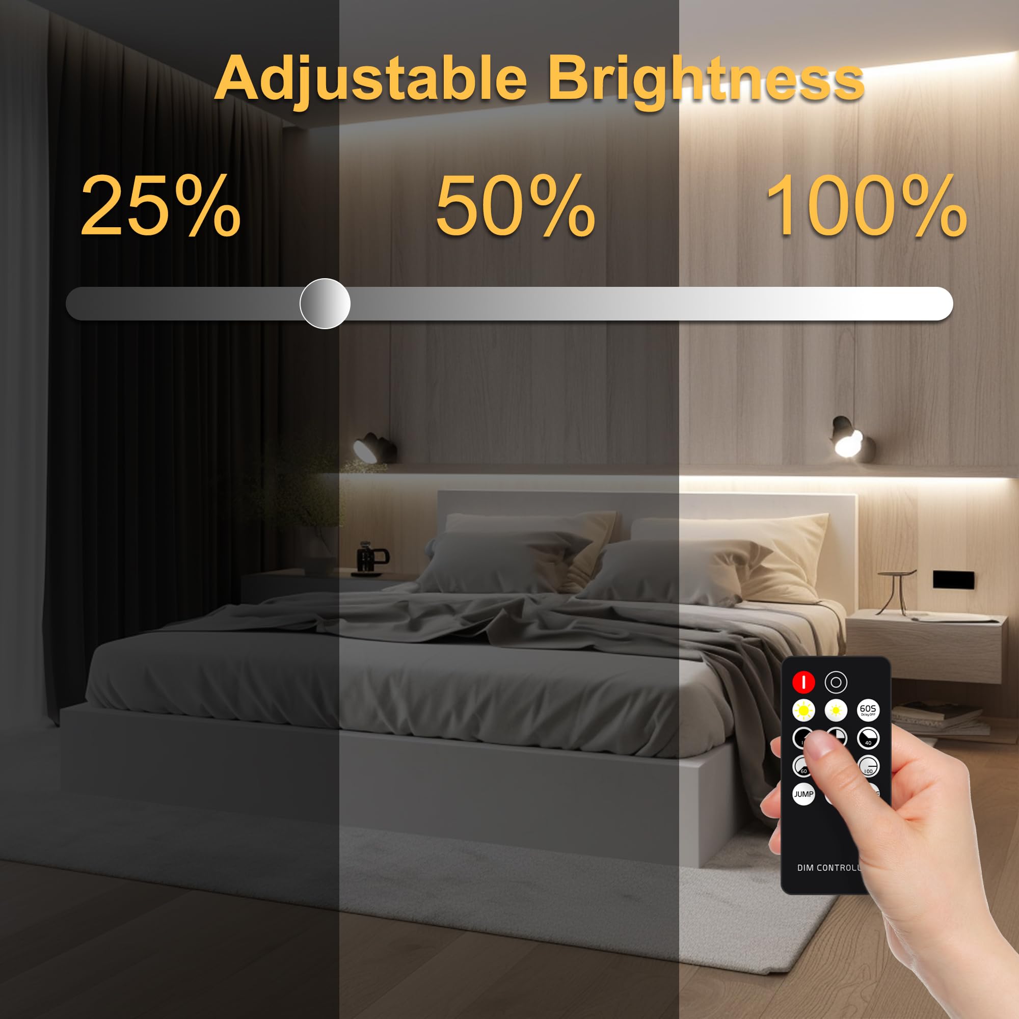 Pandery LED Strip Lights 32.8FT, Dimmable, 24V, CRI90+, Natural White 4000K, Model P10M-384KIT-4000K